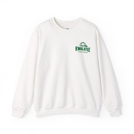 Crewneck — Green Mandala Eye Graphic with “KWALATEE” Logo