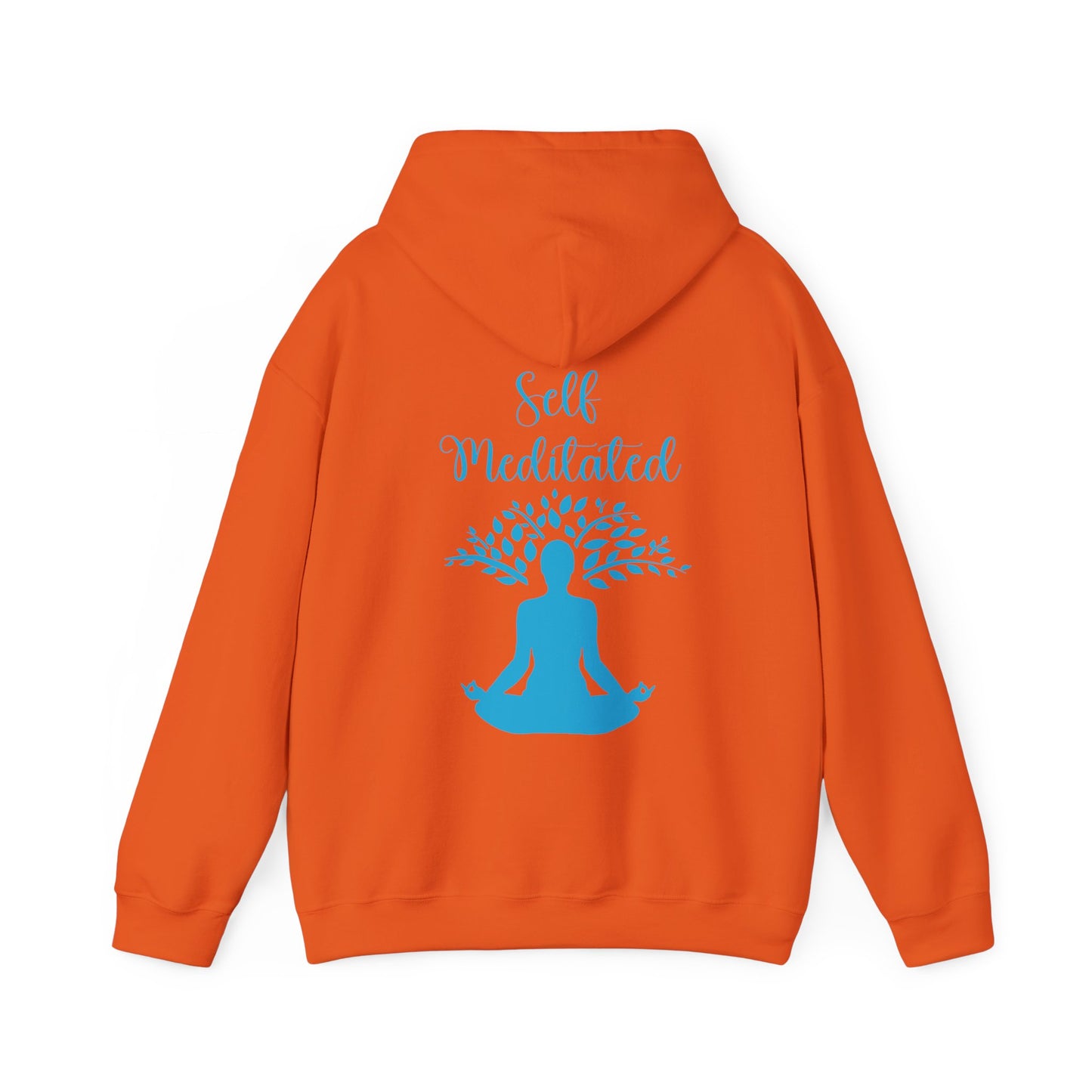 Meditation Hoodie — "Self Meditated" Sweatshirt with Tree Pose Graphic