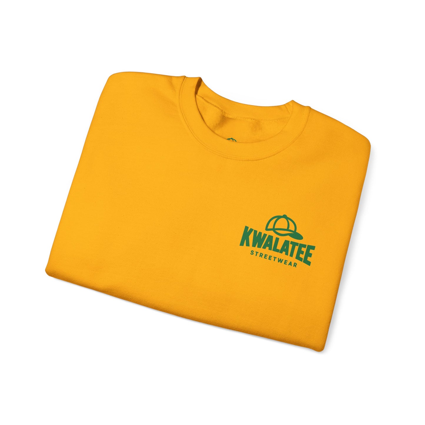 Crewneck — Green Mandala Eye Graphic with “KWALATEE” Logo