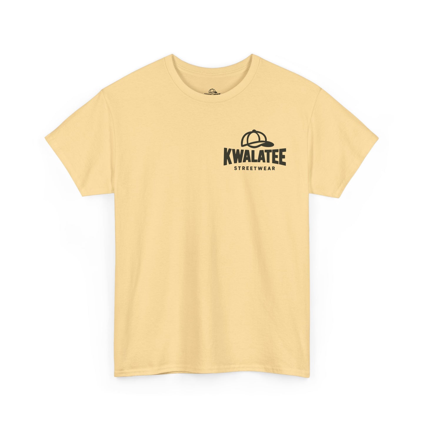 Kwalatee Streetwear Graphic Tee — Bold Cap Logo T-Shirt