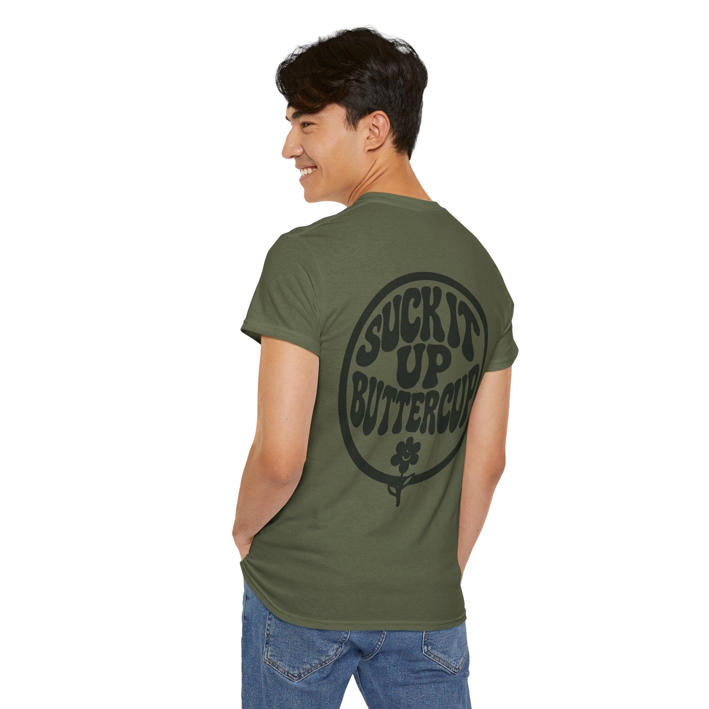 Suck It Up Buttercup T-Shirt — Retro Flower Graphic Tee