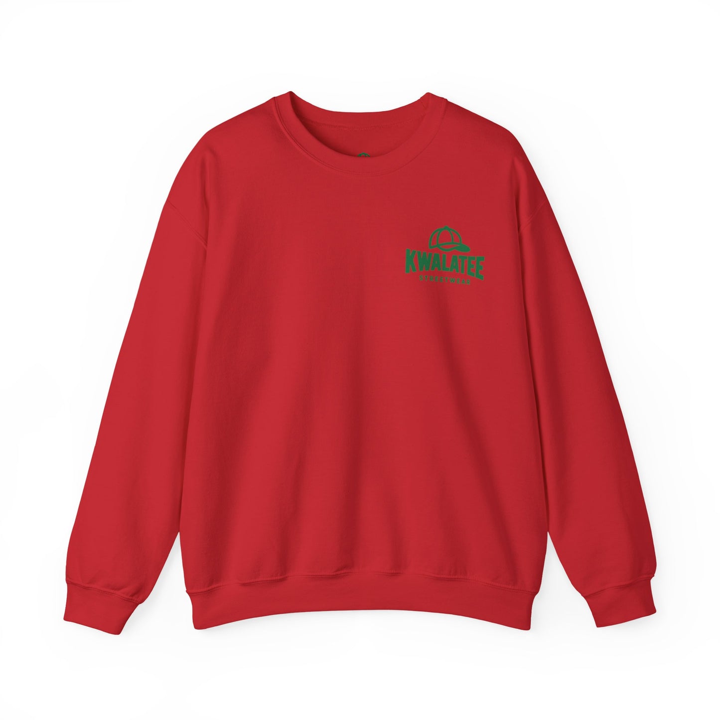 Crewneck — Green Mandala Eye Graphic with “KWALATEE” Logo