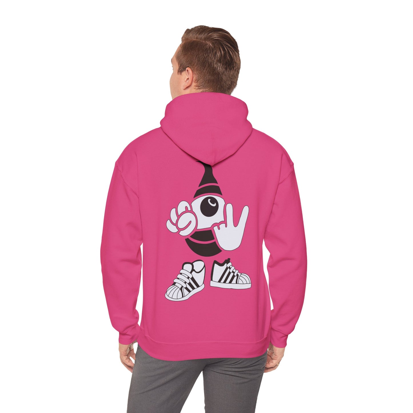 Lazee eyeHoodie — KwalaTee Logo & Cartoon Bee Graphic Sweatshirt