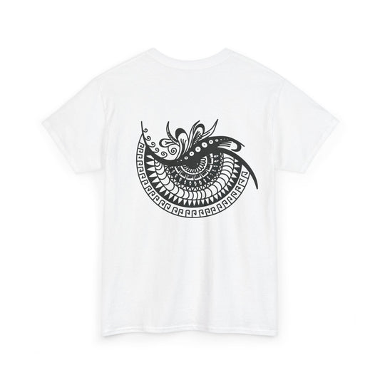 Mandala eye Graphic Tee — Kwalatee® Chest Logo & Ornamental Back Print