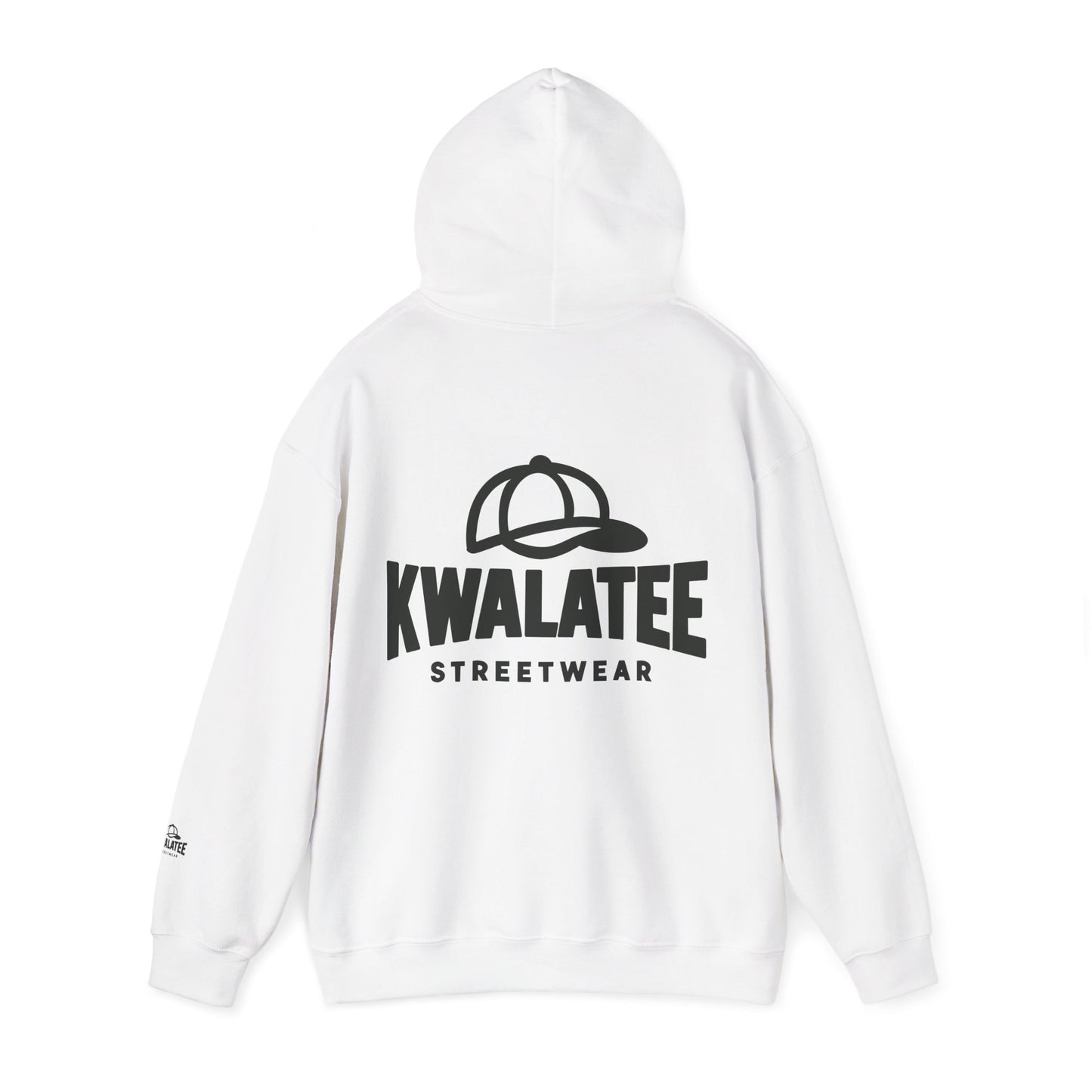 Kwalatee Streetwear Hoodie – Logo Pullover with Cap Graphic