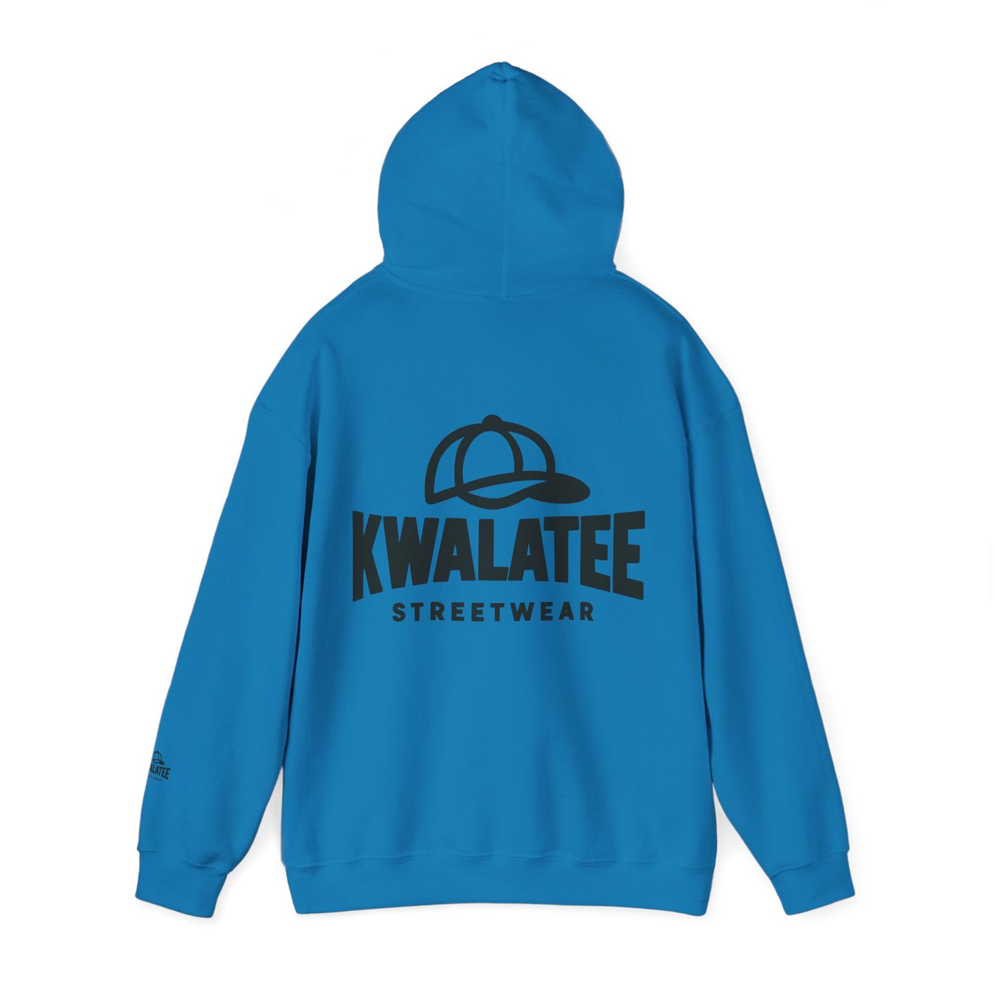 Kwalatee Streetwear Hoodie – Logo Pullover with Cap Graphic