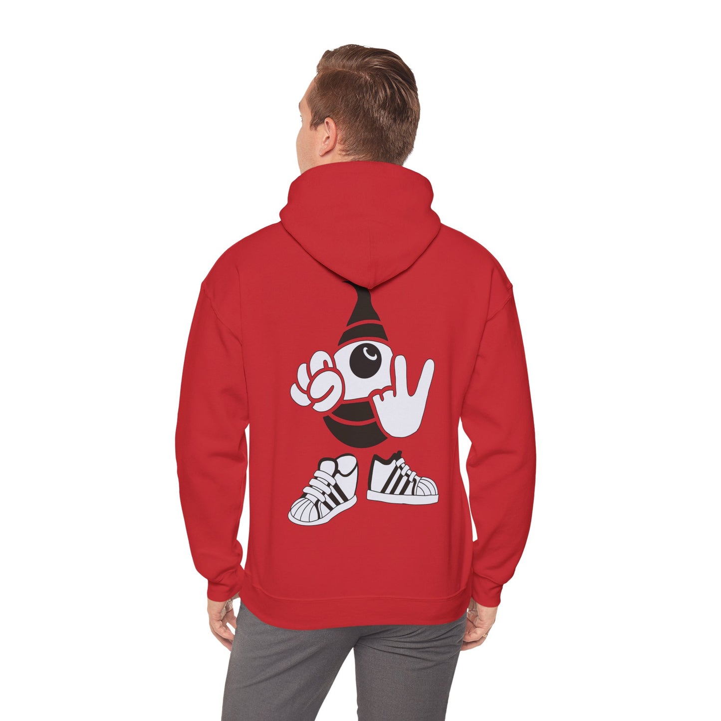 Lazee eyeHoodie — KwalaTee Logo & Cartoon Bee Graphic Sweatshirt