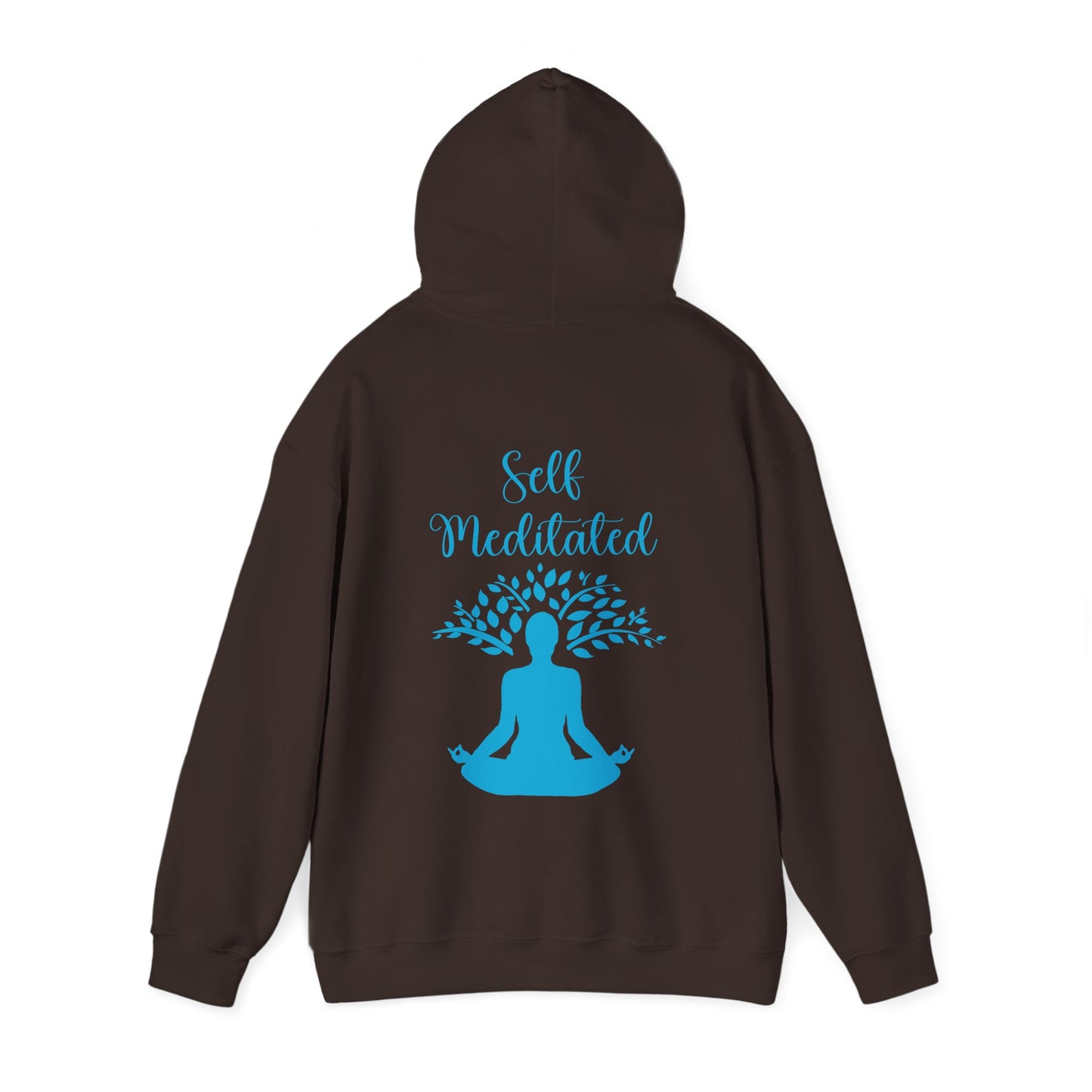 Meditation Hoodie — "Self Meditated" Sweatshirt with Tree Pose Graphic