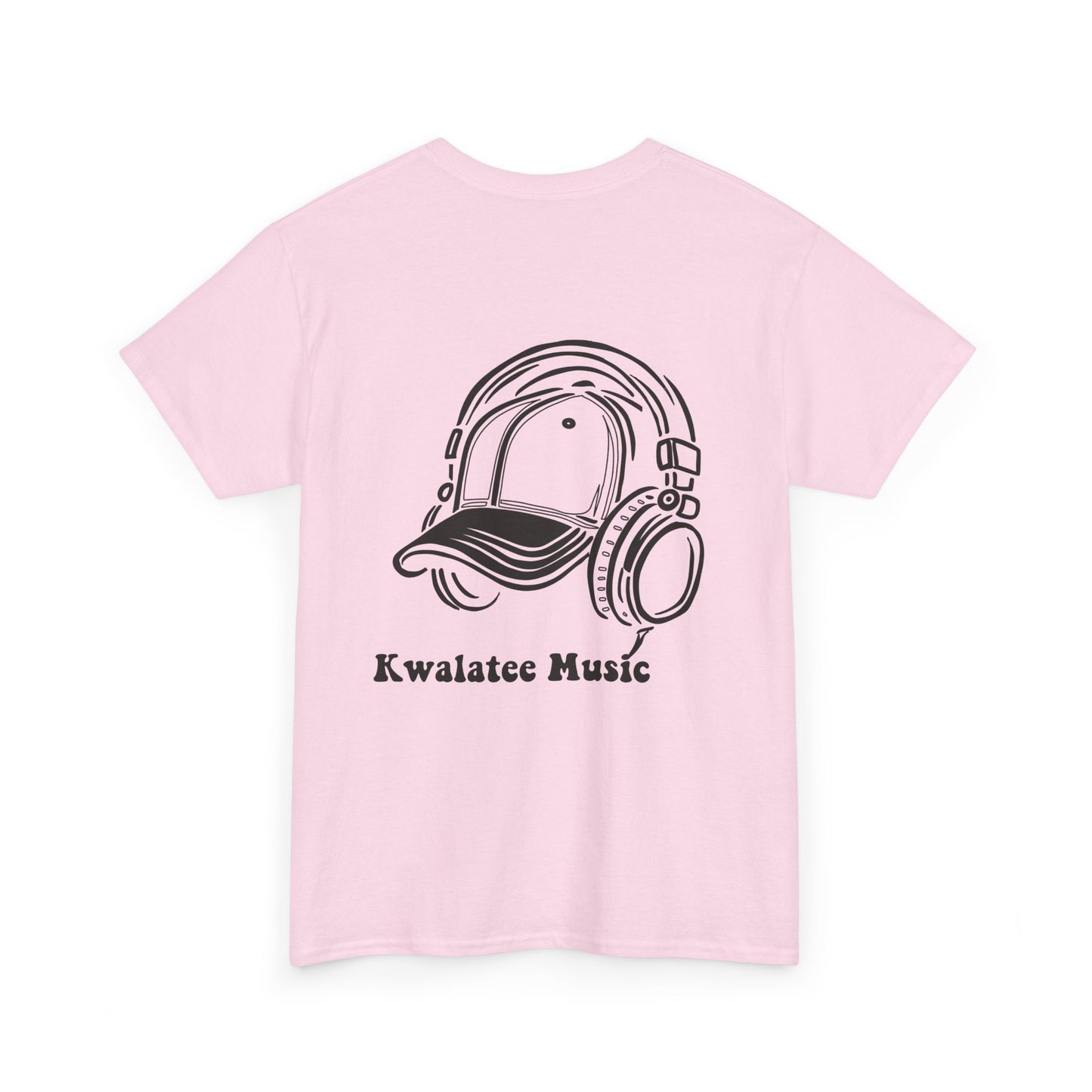 Music Logo T‑Shirt — "Kwalatee Music" Graphic Tee (Cap & Headphones)