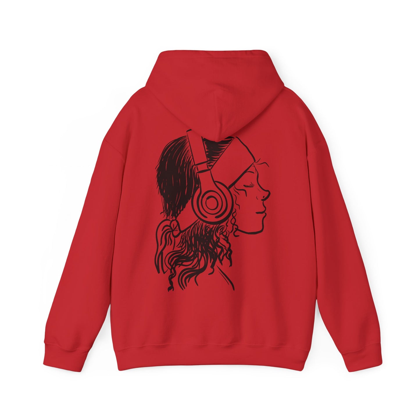 Music Lover Hoodie — 'Kwalatee' Logo & Headphones Girl Graphic