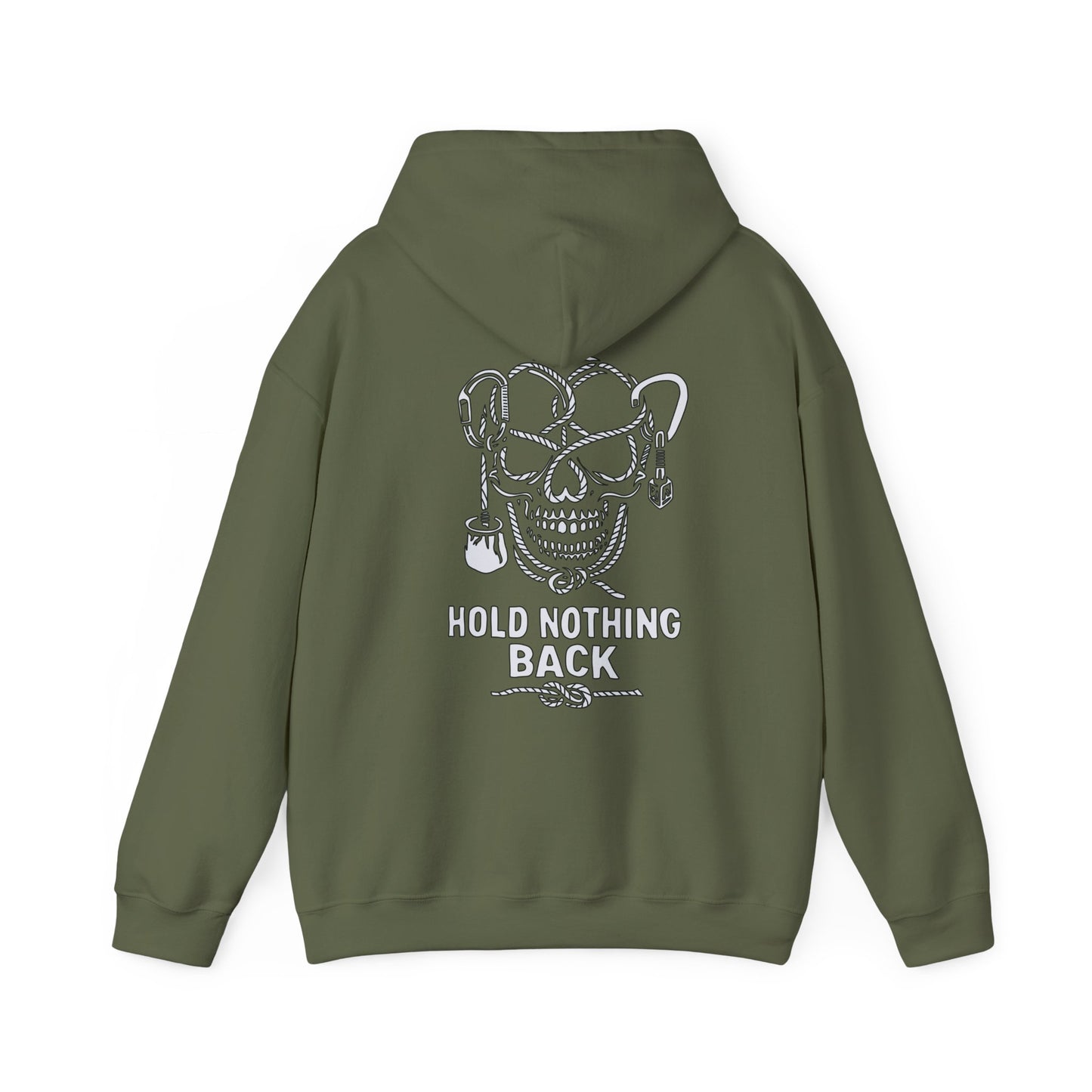 Hold Nothing Back Skull Hoodie — Kwalitee Streetwear Hooded Sweatshirt