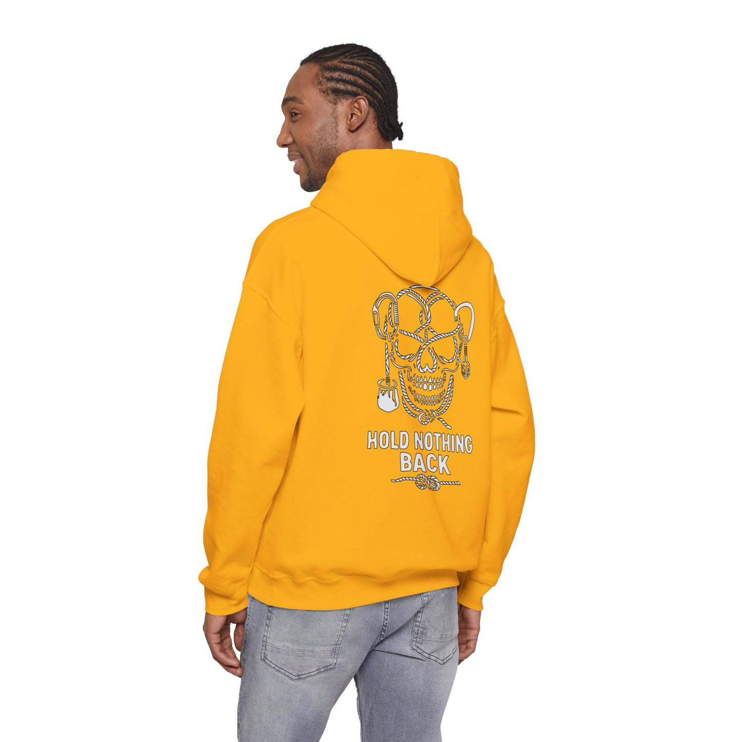 Hold Nothing Back Skull Hoodie — Kwalitee Streetwear Hooded Sweatshirt