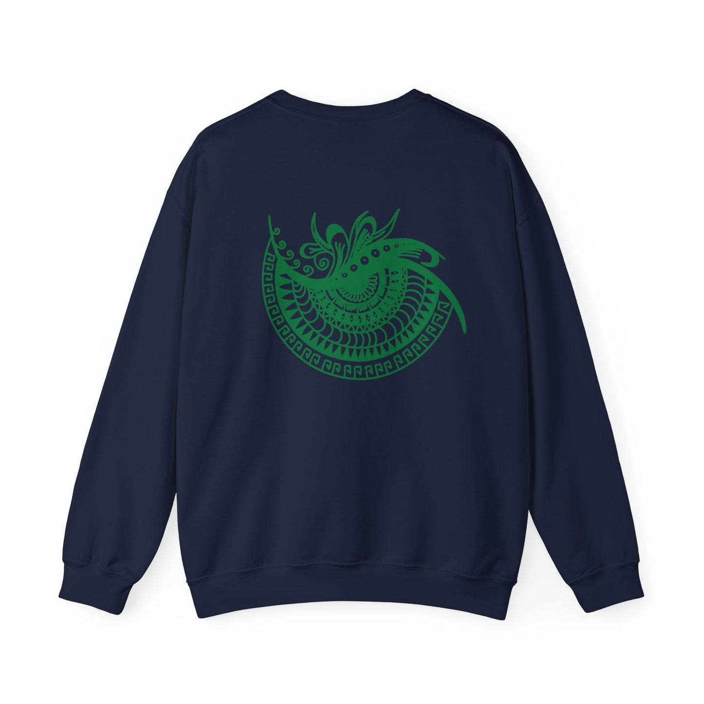 Crewneck — Green Mandala Eye Graphic with “KWALATEE” Logo