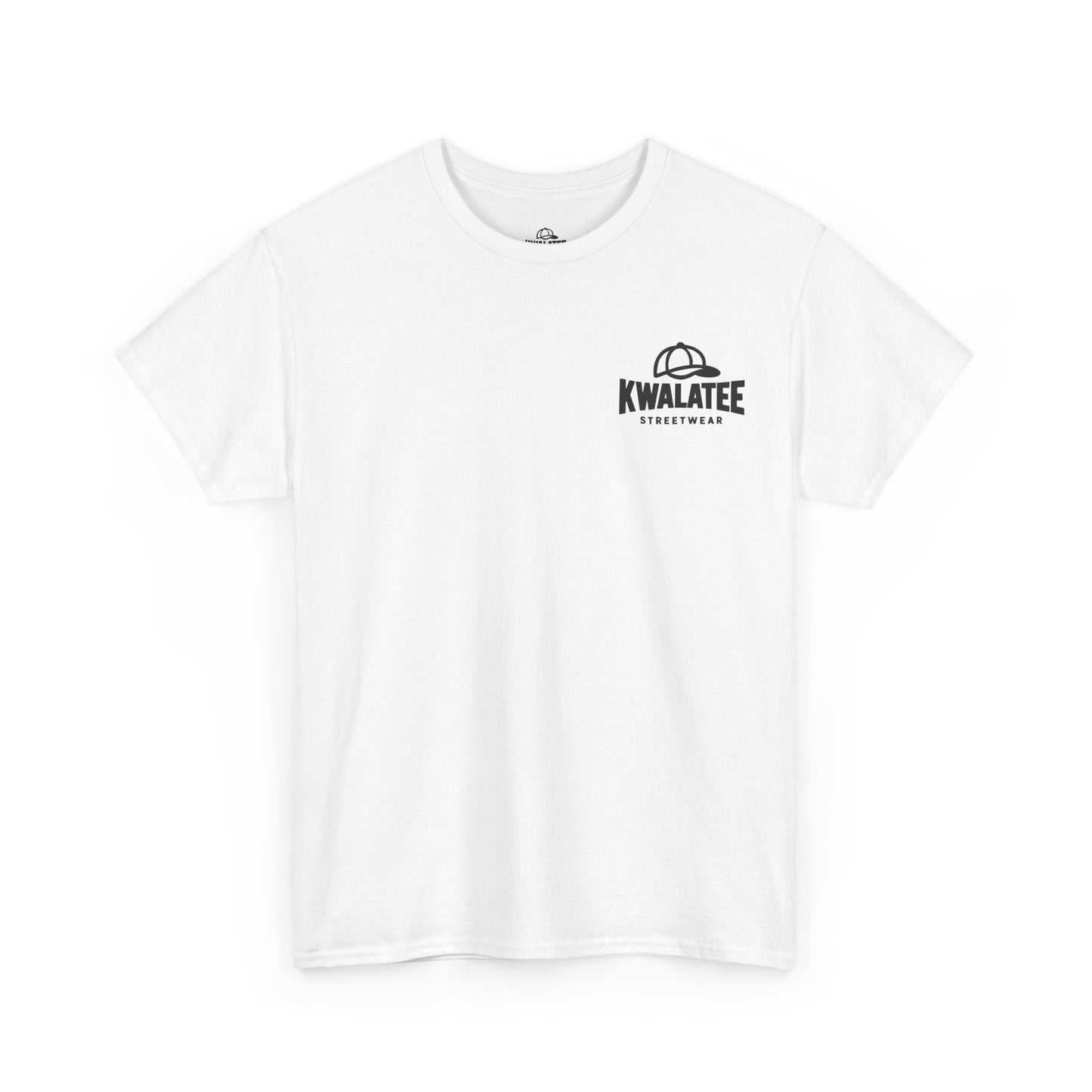 T-Shirt — Kwalatee Floral Mandala Graphic Tee (Front Logo, Back Floral Design)