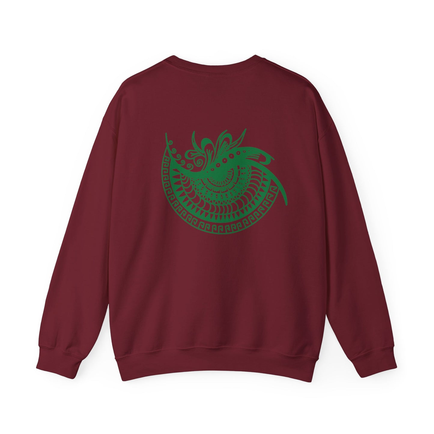 Crewneck — Green Mandala Eye Graphic with “KWALATEE” Logo