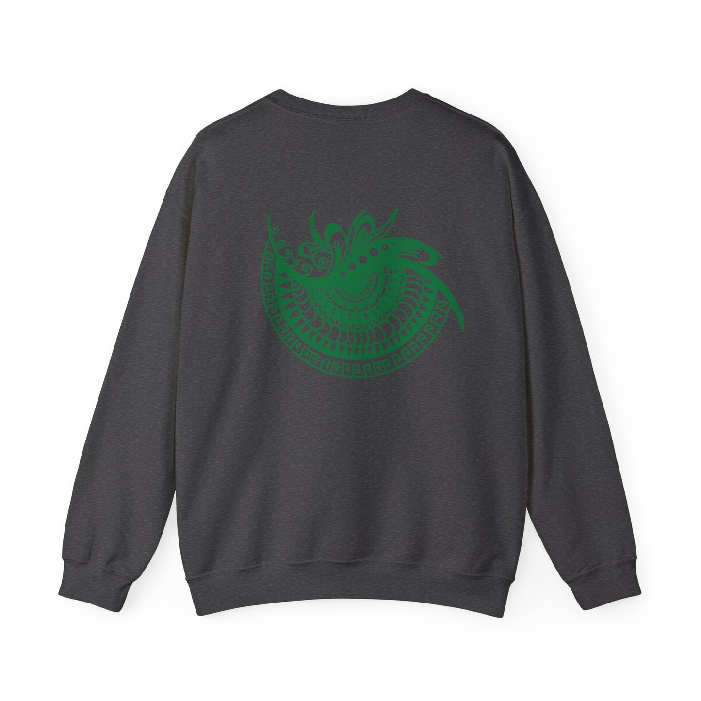 Crewneck — Green Mandala Eye Graphic with “KWALATEE” Logo