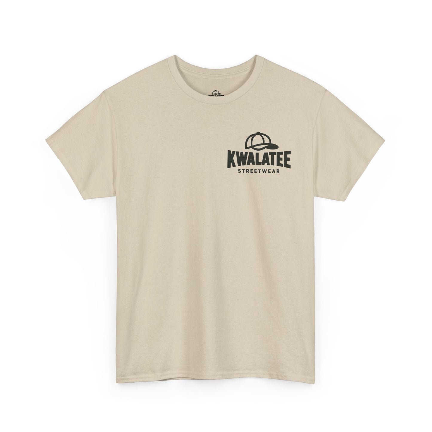 Kwalatee Streetwear Graphic Tee — Bold Cap Logo T-Shirt