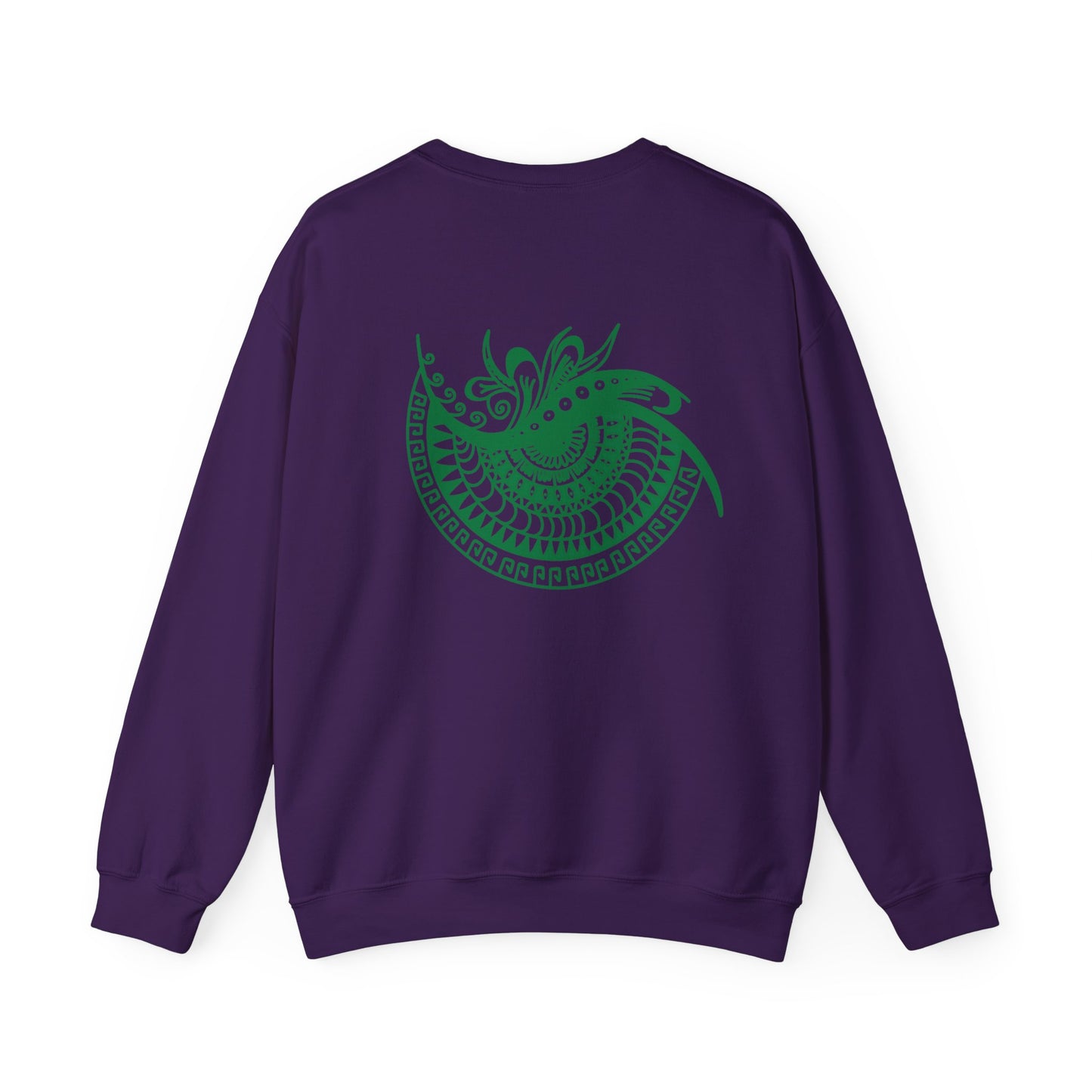 Crewneck — Green Mandala Eye Graphic with “KWALATEE” Logo