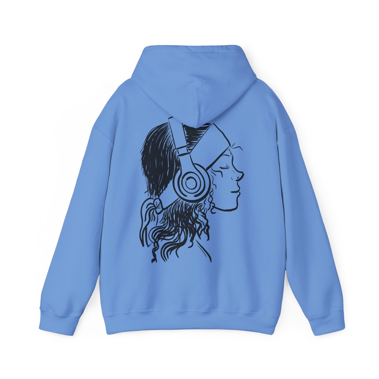 Music Lover Hoodie — 'Kwalatee' Logo & Headphones Girl Graphic