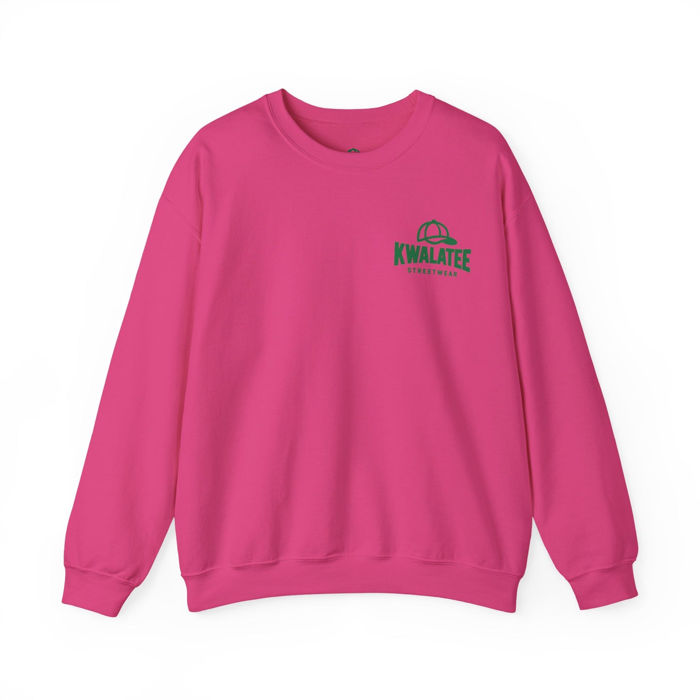 Crewneck — Green Mandala Eye Graphic with “KWALATEE” Logo