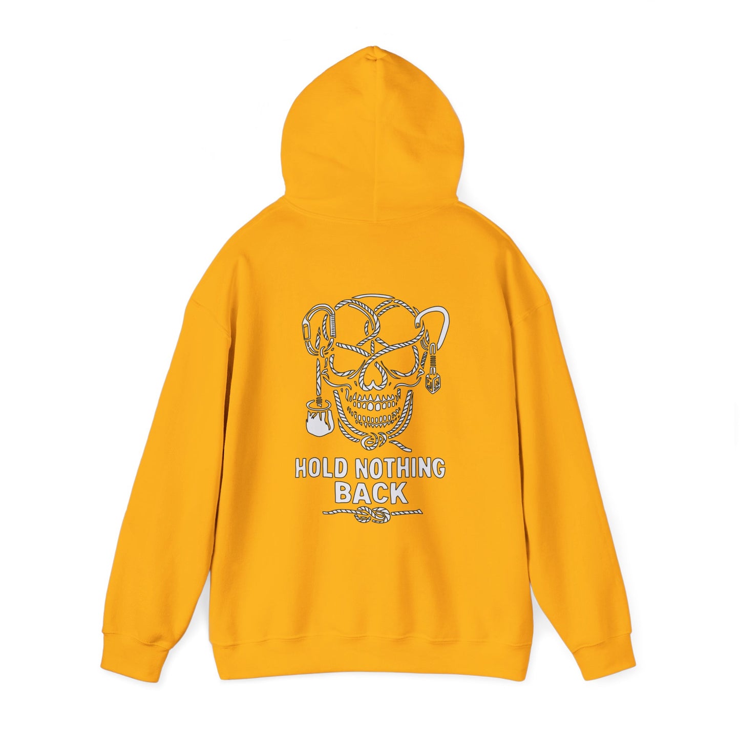 Hold Nothing Back Skull Hoodie — Kwalitee Streetwear Hooded Sweatshirt