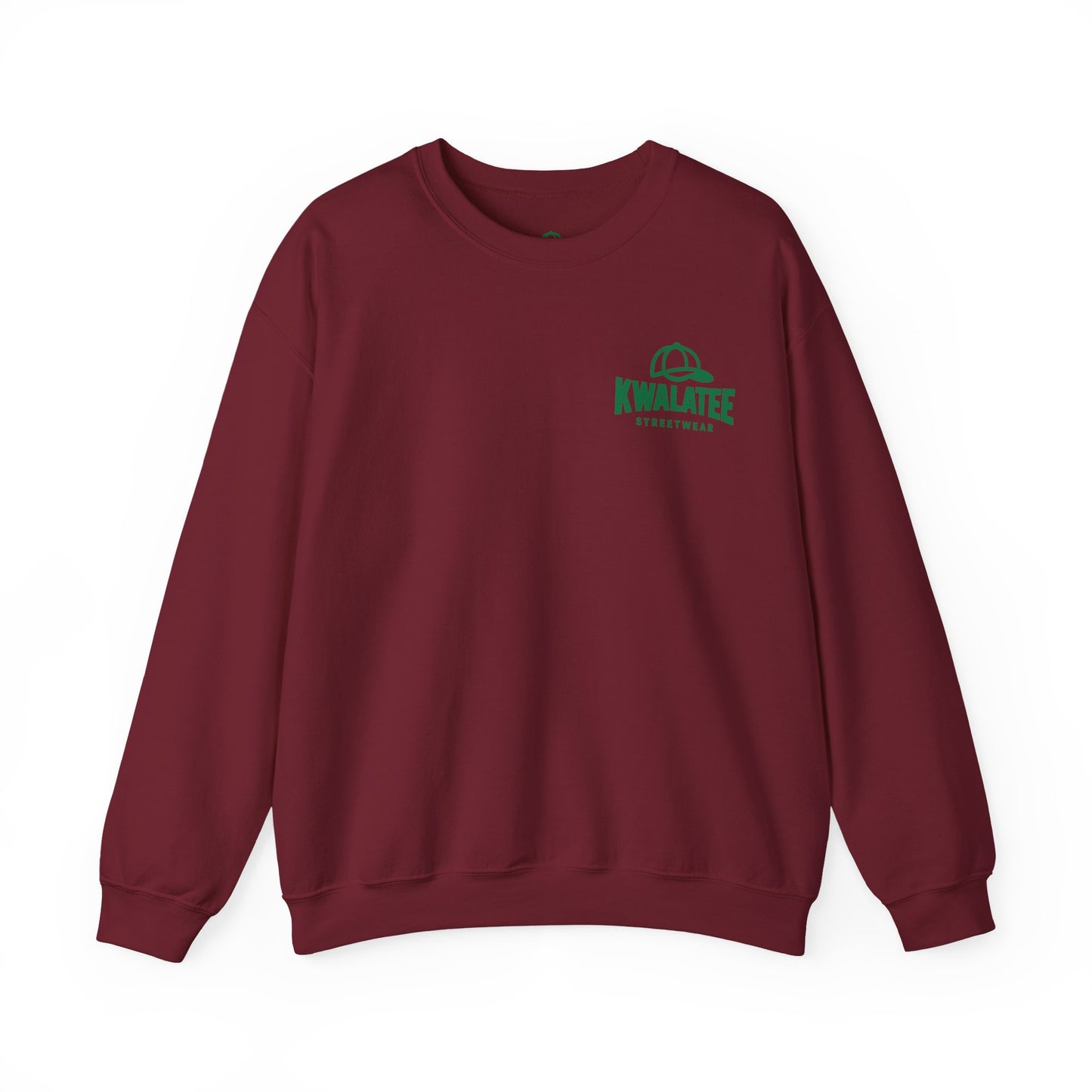 Crewneck — Green Mandala Eye Graphic with “KWALATEE” Logo