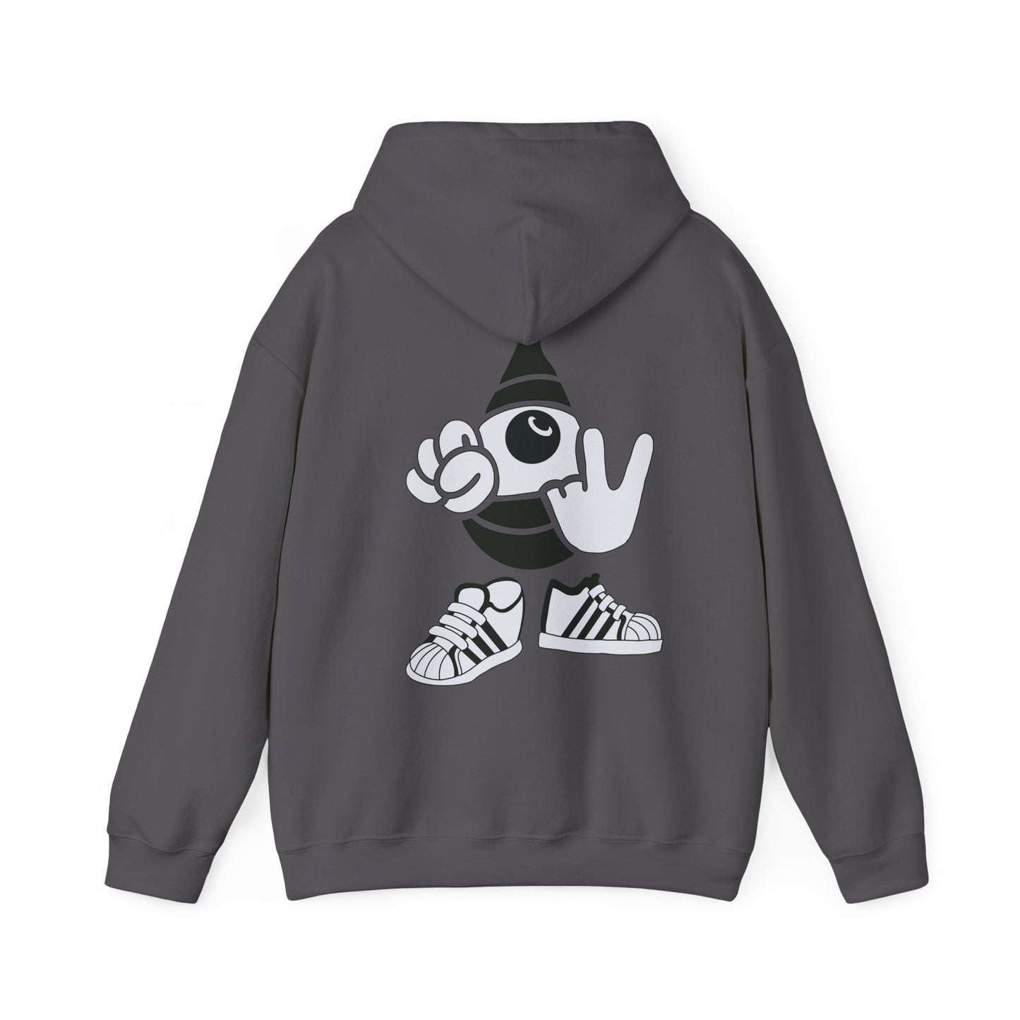 Lazee eyeHoodie — KwalaTee Logo & Cartoon Bee Graphic Sweatshirt