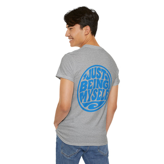 Just Being Myself Graphic Tee — Positive Retro Surf T-Shirt