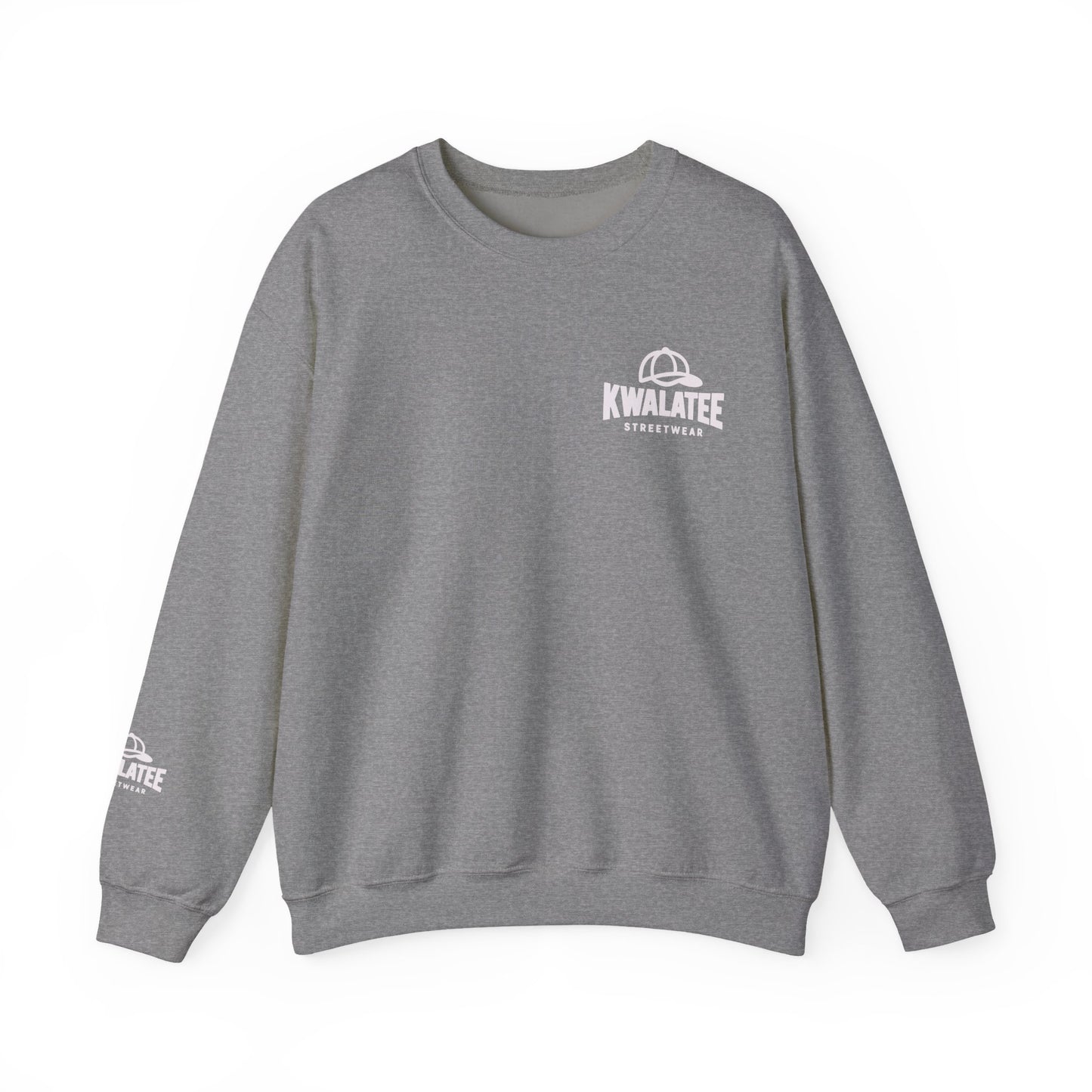 Kwalatee Streetwear Crewneck Sweatshirt — Minimal Logo Black Pullover