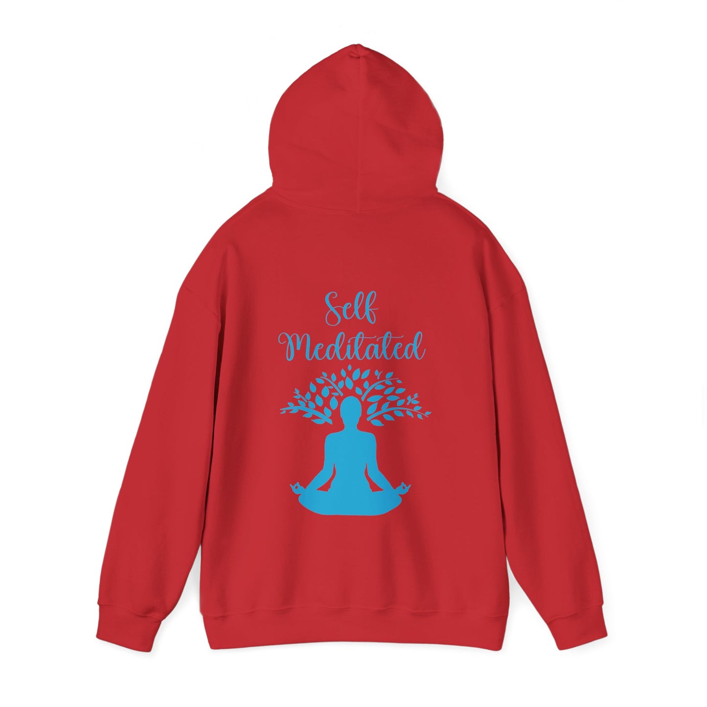 Meditation Hoodie — "Self Meditated" Sweatshirt with Tree Pose Graphic