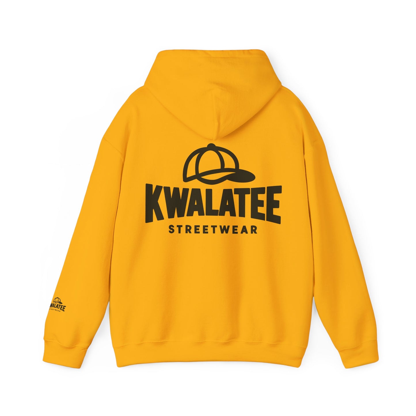 Kwalatee Streetwear Hoodie – Logo Pullover with Cap Graphic
