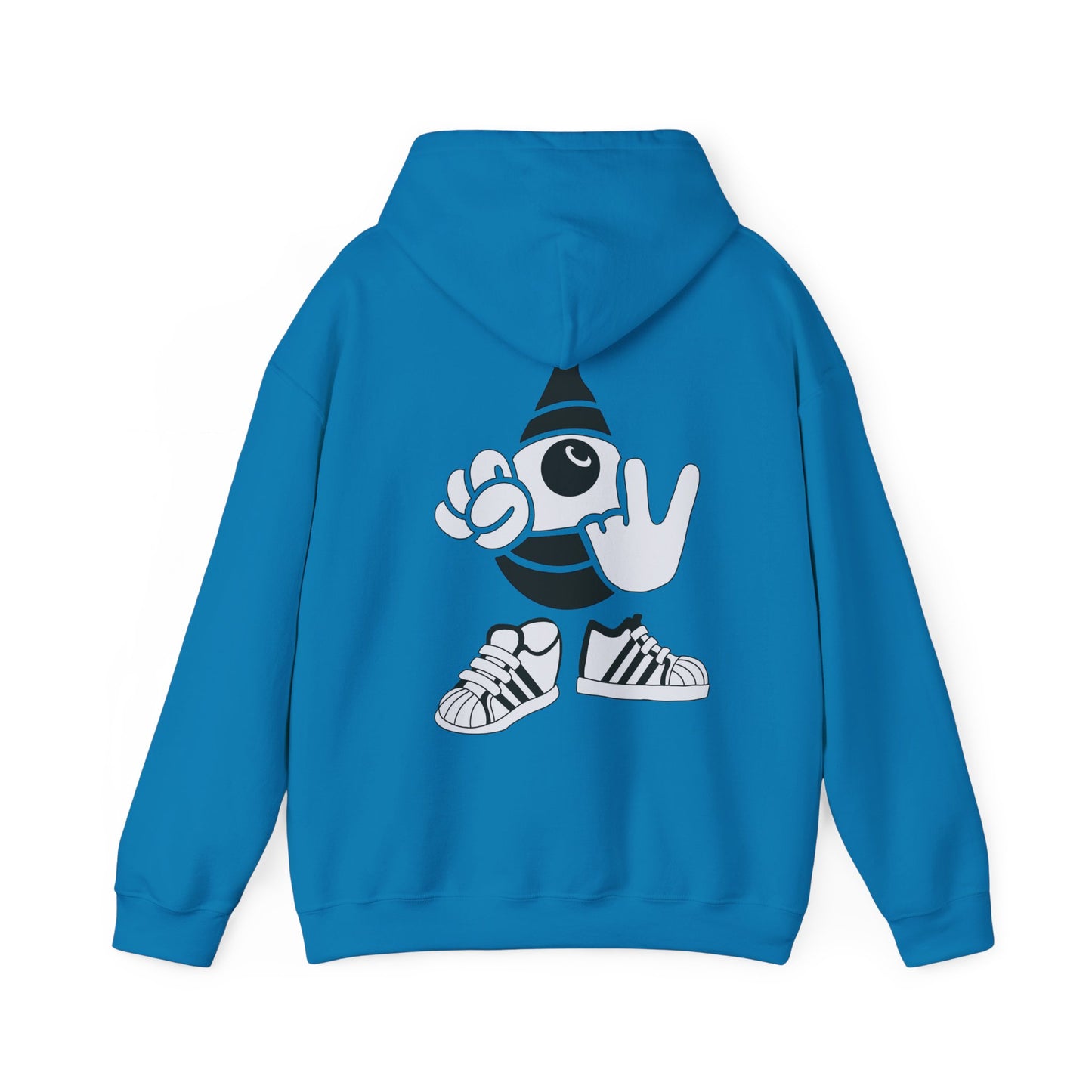 Lazee eyeHoodie — KwalaTee Logo & Cartoon Bee Graphic Sweatshirt