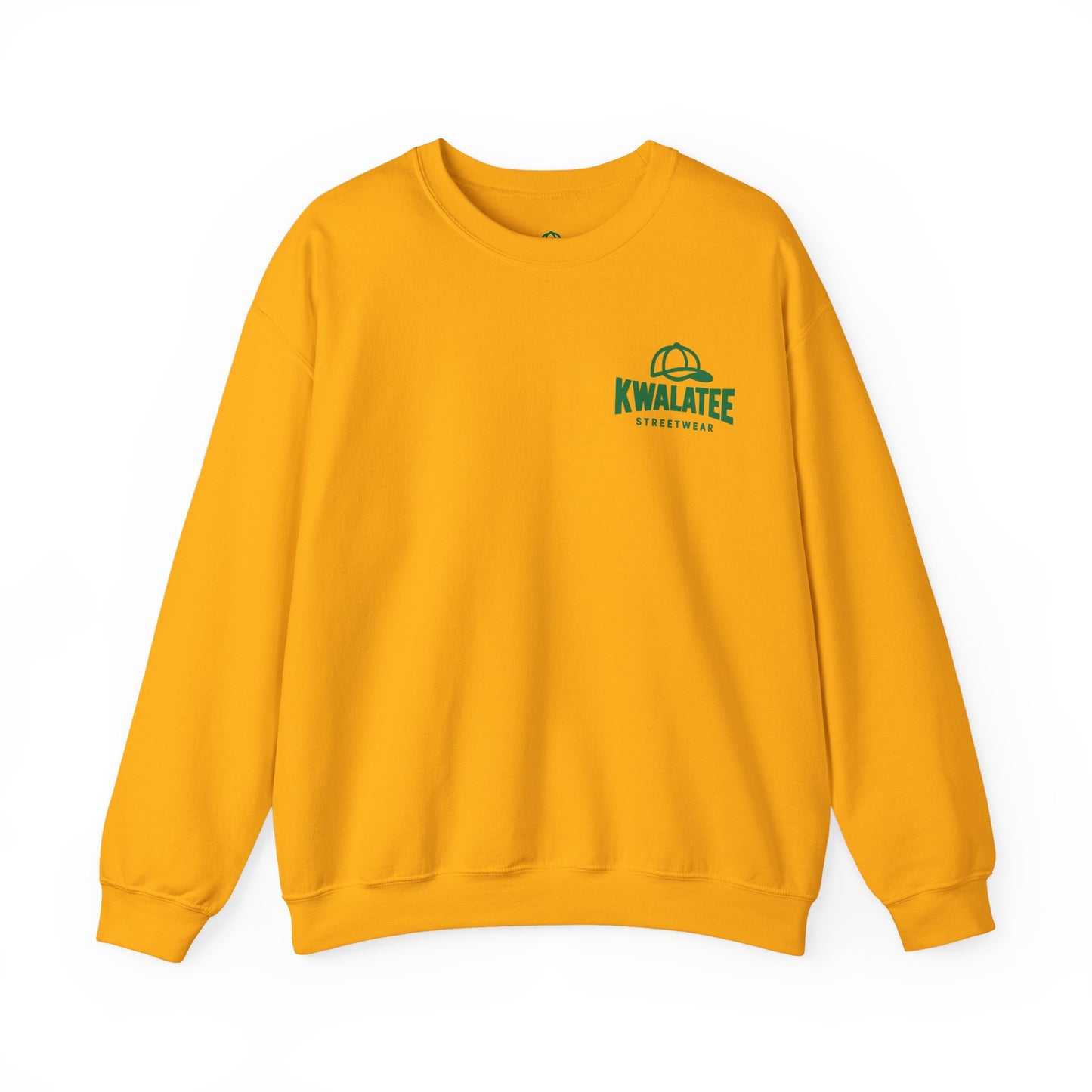 Crewneck — Green Mandala Eye Graphic with “KWALATEE” Logo
