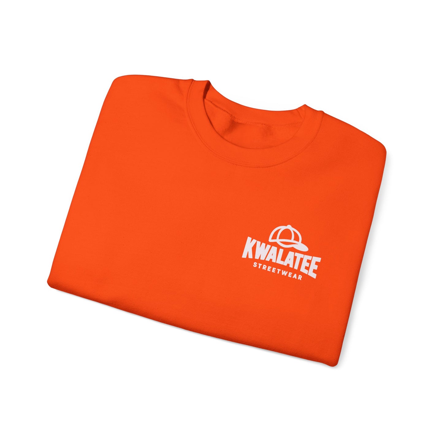Kwalatee Streetwear Crewneck Sweatshirt — Minimal Logo Black Pullover