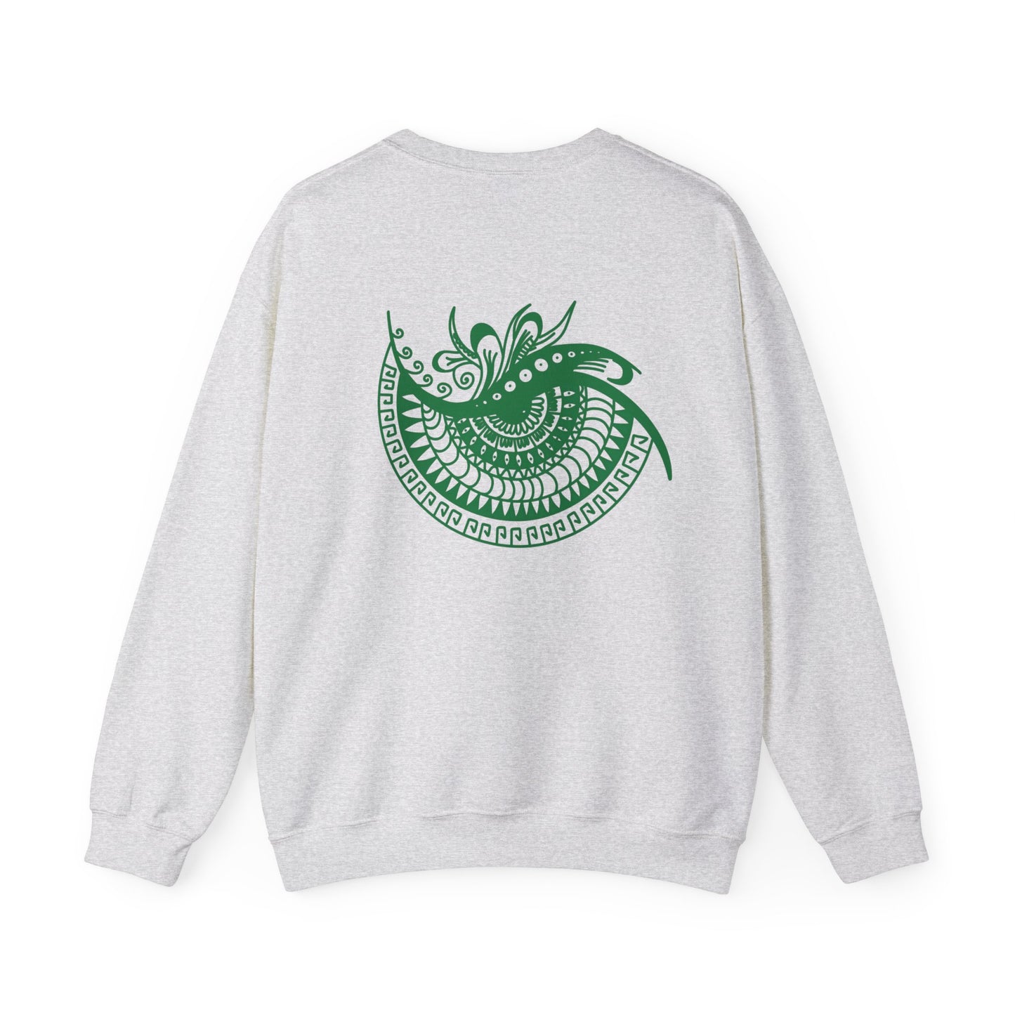 Crewneck — Green Mandala Eye Graphic with “KWALATEE” Logo
