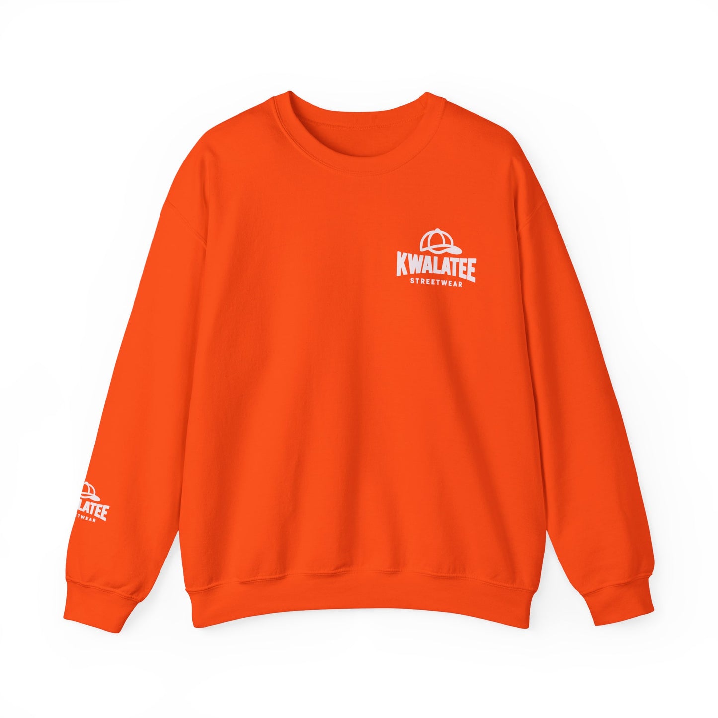 Kwalatee Streetwear Crewneck Sweatshirt — Minimal Logo Black Pullover