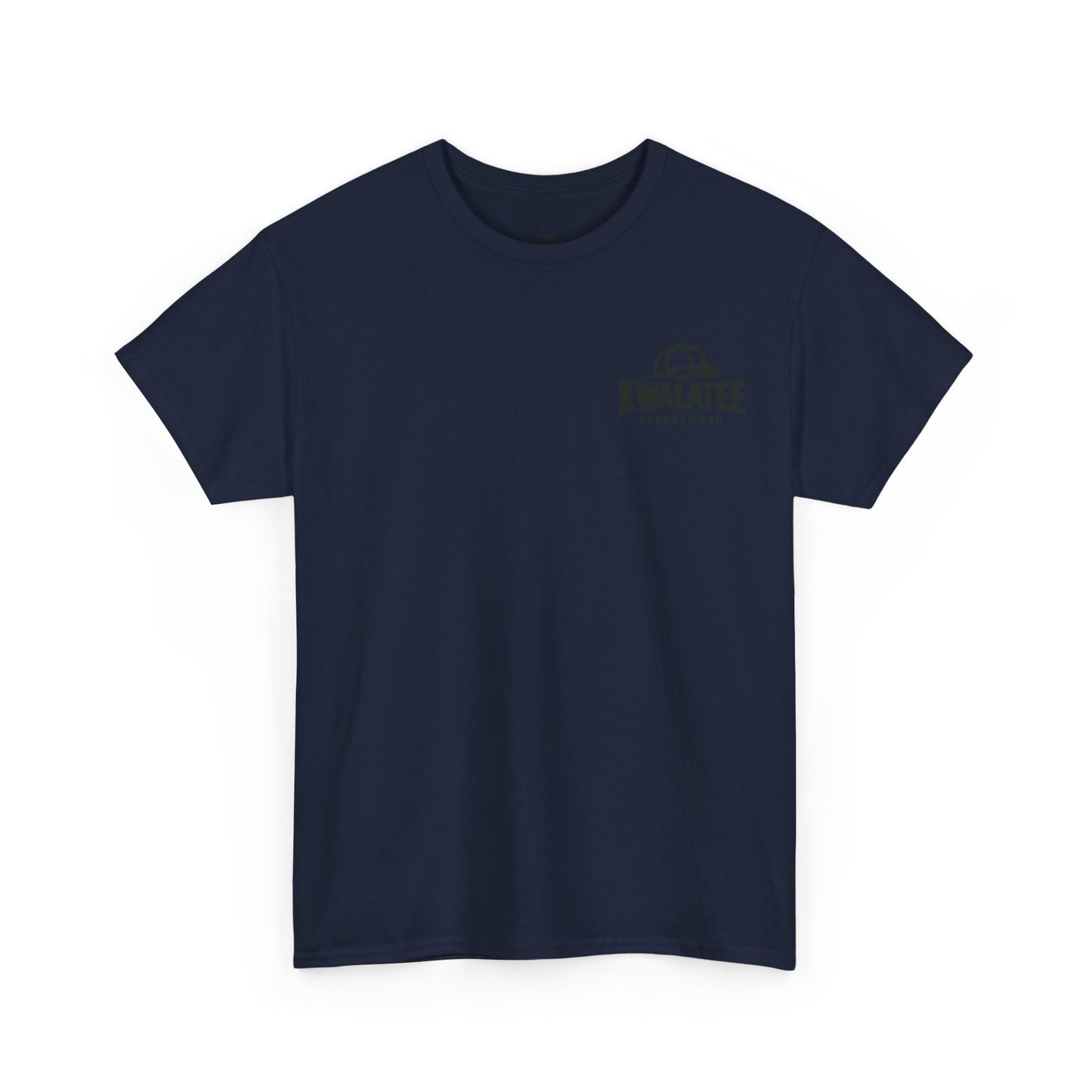 T-Shirt — Kwalatee Floral Mandala Graphic Tee (Front Logo, Back Floral Design)
