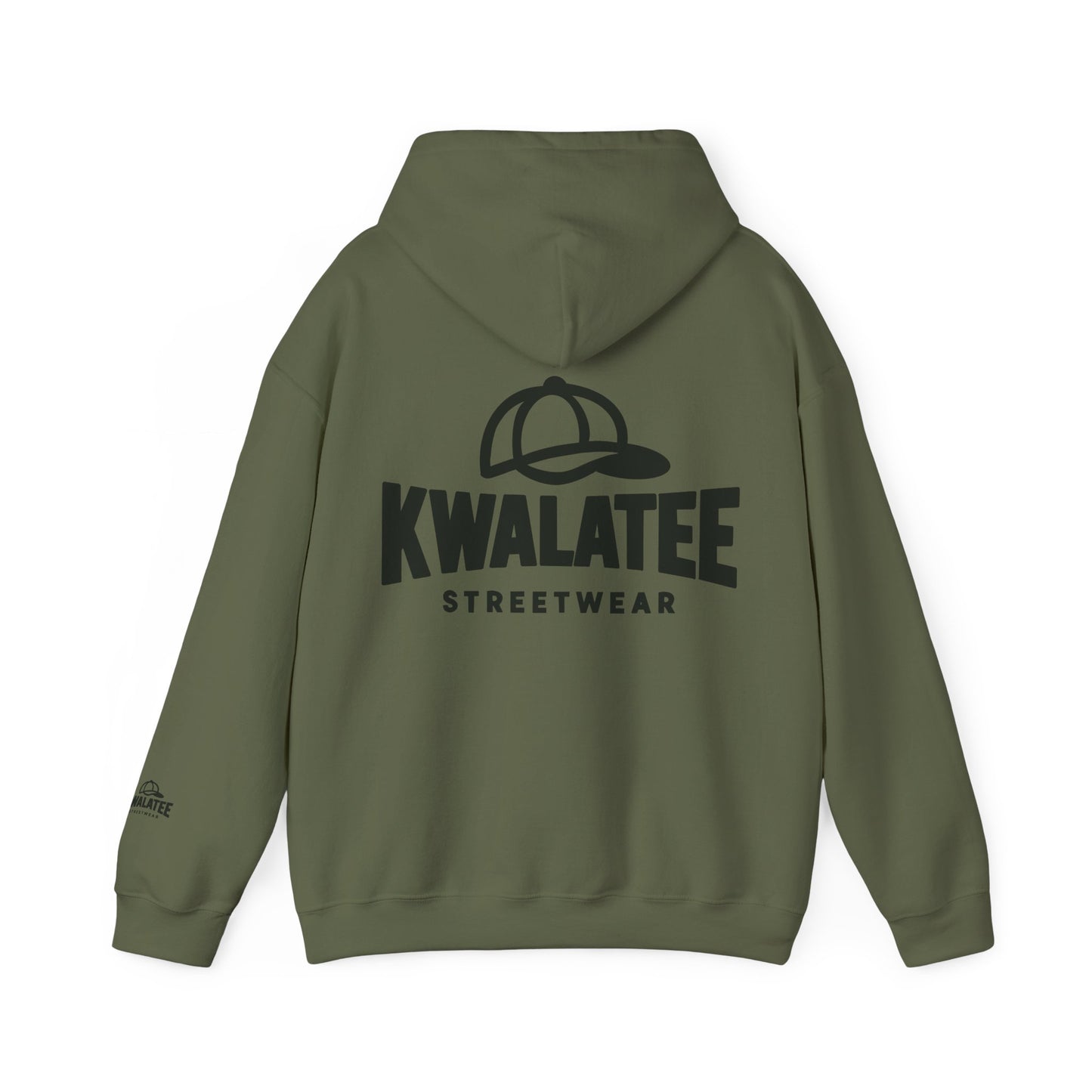 Kwalatee Streetwear Hoodie – Logo Pullover with Cap Graphic
