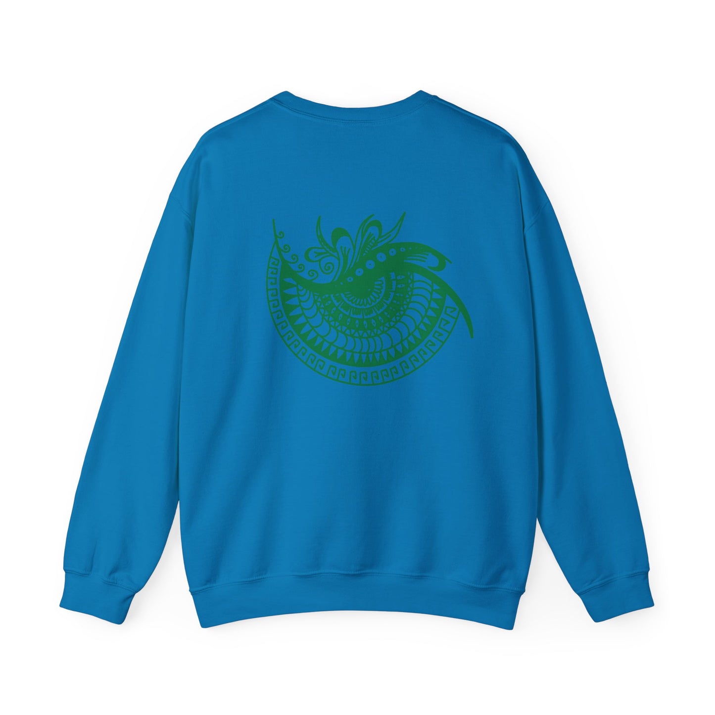 Crewneck — Green Mandala Eye Graphic with “KWALATEE” Logo