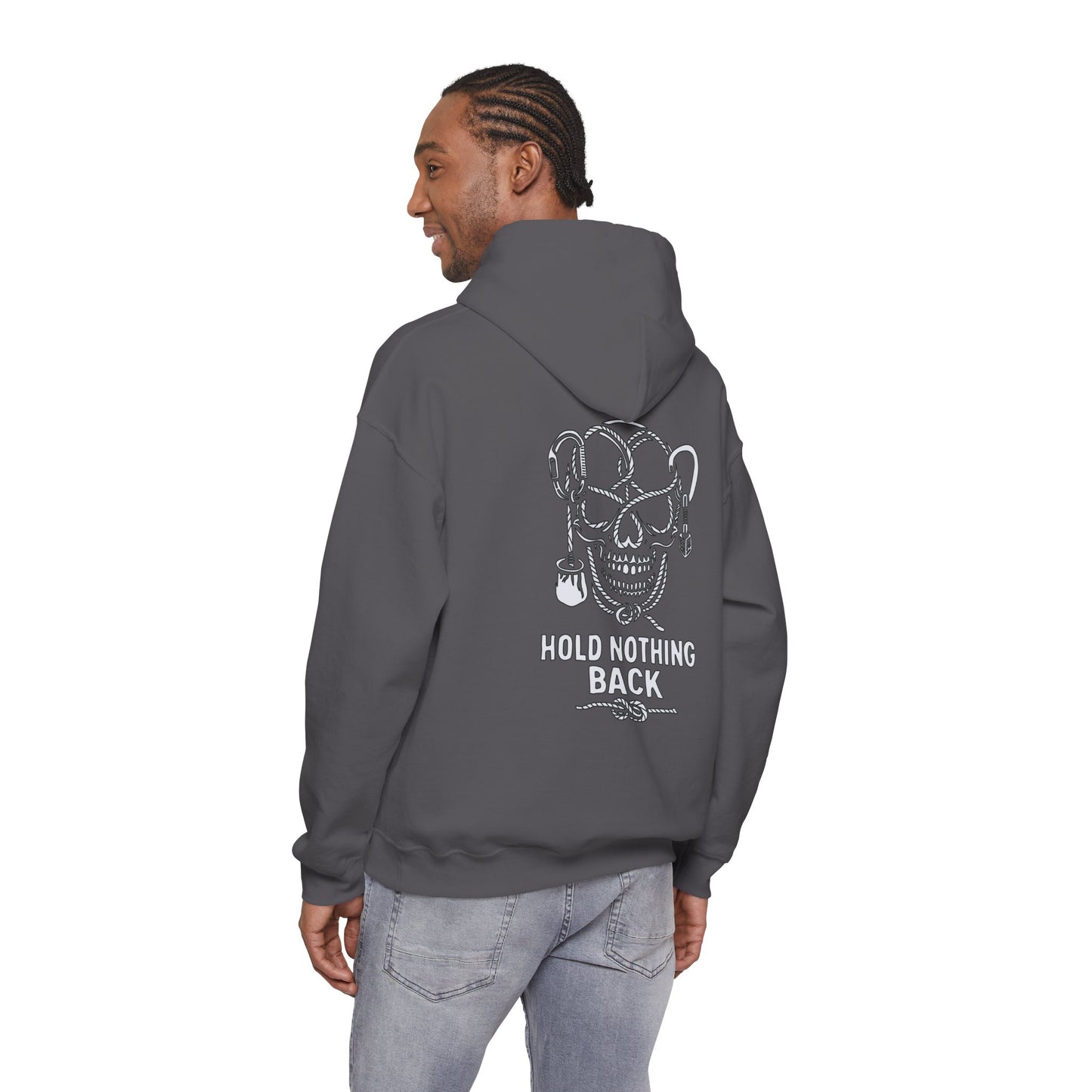 Hold Nothing Back Skull Hoodie — Kwalitee Streetwear Hooded Sweatshirt