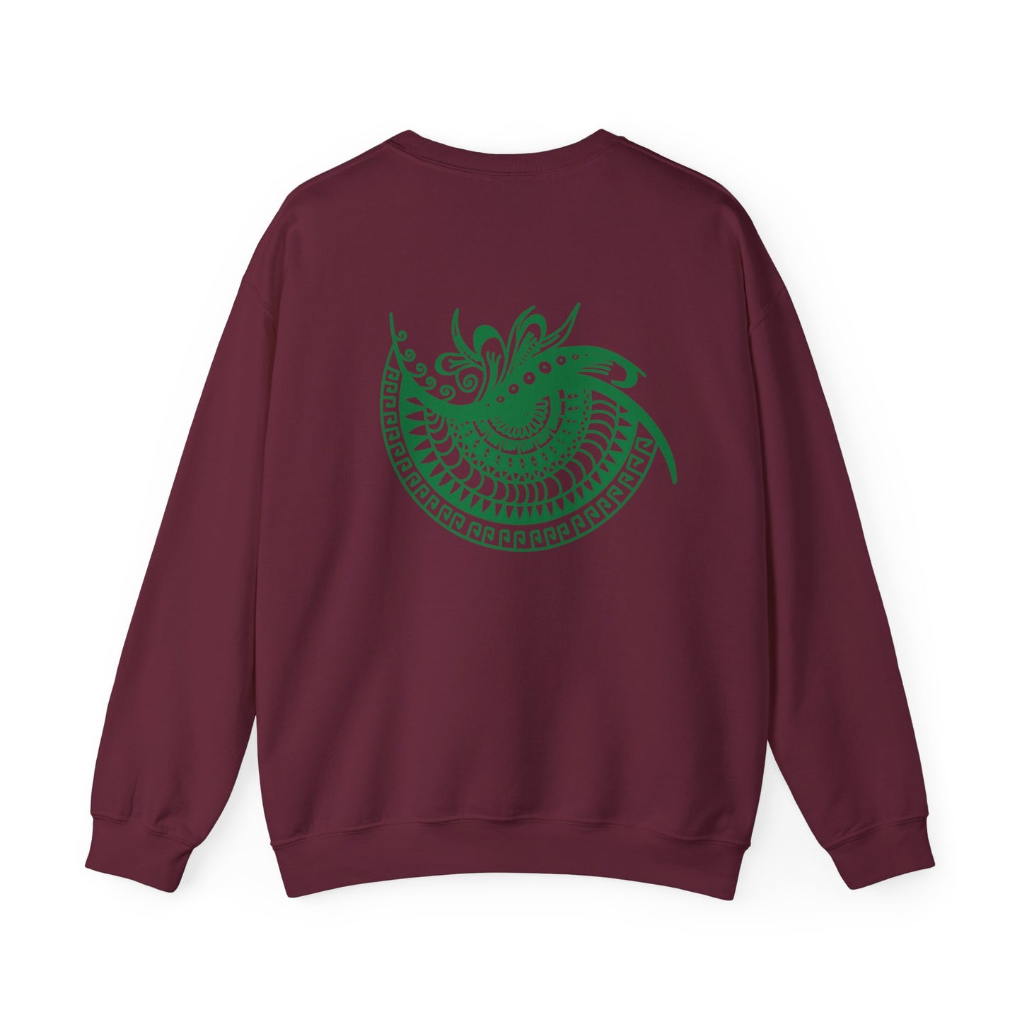 Crewneck — Green Mandala Eye Graphic with “KWALATEE” Logo