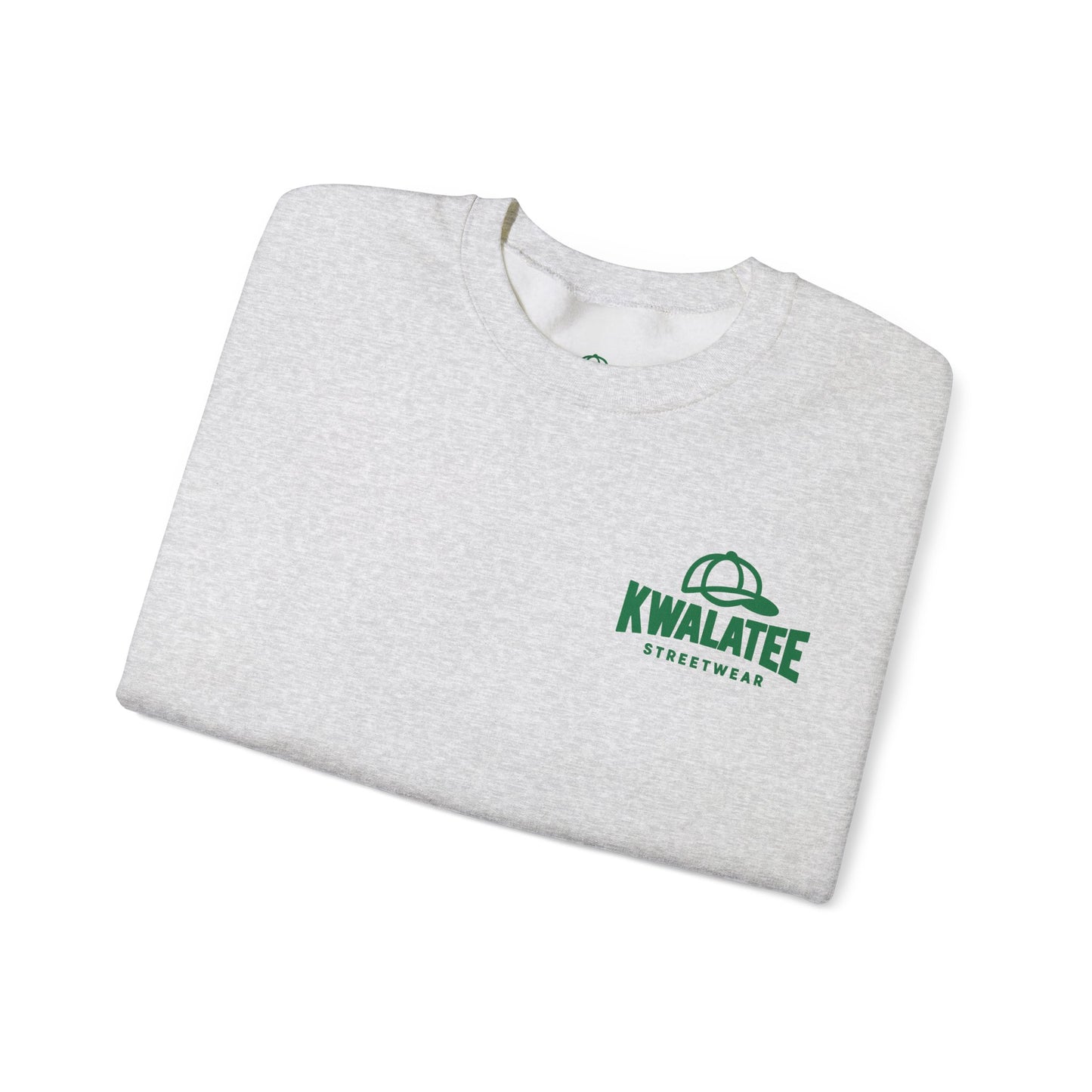 Crewneck — Green Mandala Eye Graphic with “KWALATEE” Logo