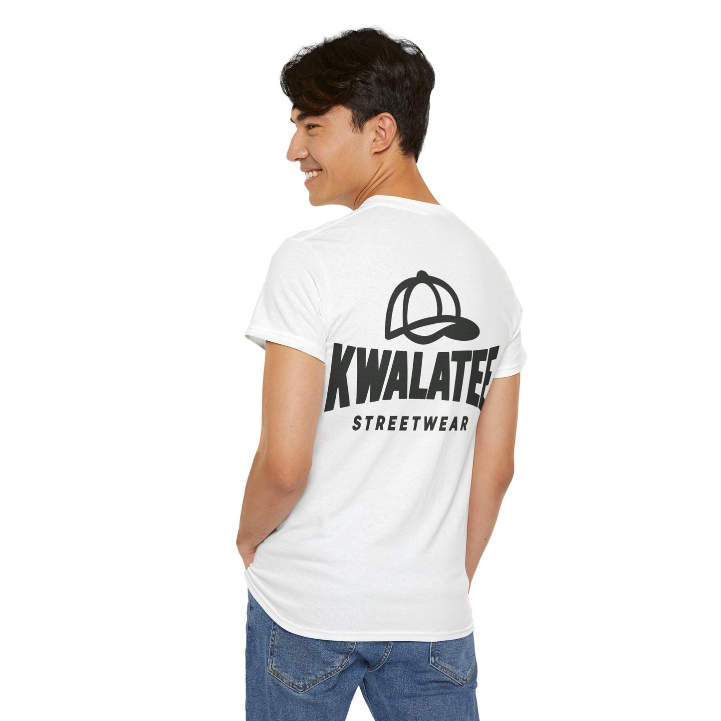 Kwalatee Streetwear Graphic Tee — Bold Cap Logo T-Shirt