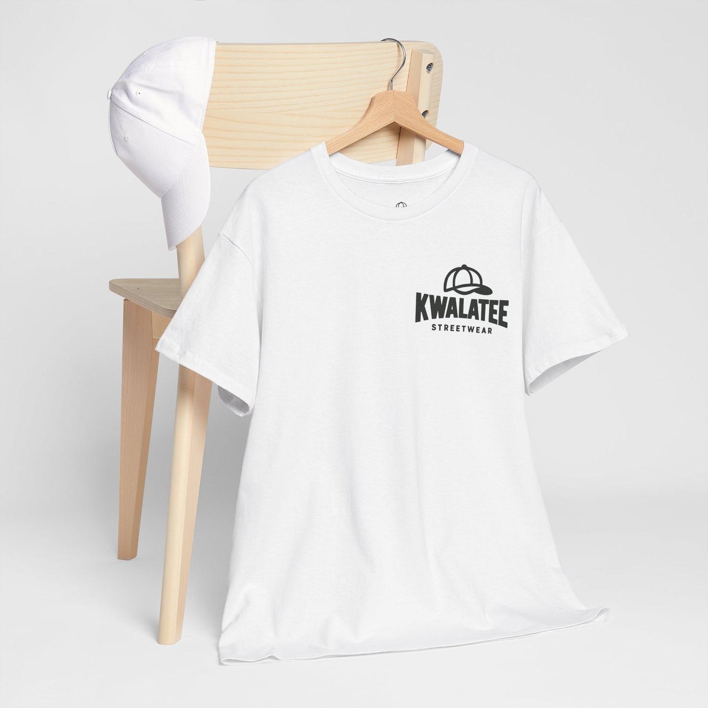 Kwalatee Streetwear Graphic Tee — Bold Cap Logo T-Shirt