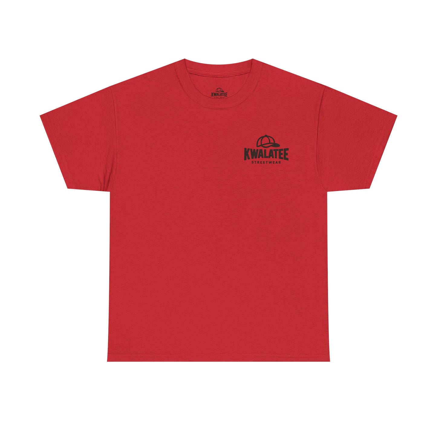 T-Shirt — Kwalatee Floral Mandala Graphic Tee (Front Logo, Back Floral Design)