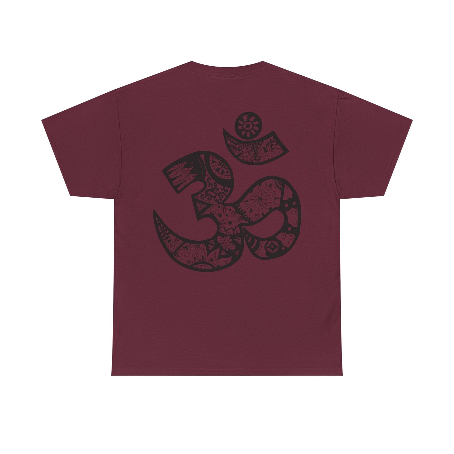 Om Symbol Tee — Hand-Drawn Mandala Om Spiritual Yoga T-Shirt