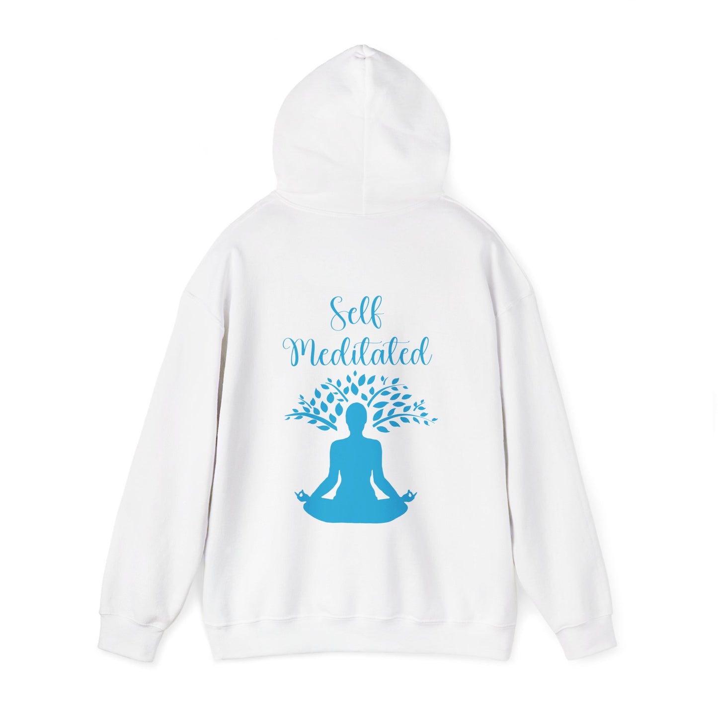Meditation Hoodie — "Self Meditated" Sweatshirt with Tree Pose Graphic