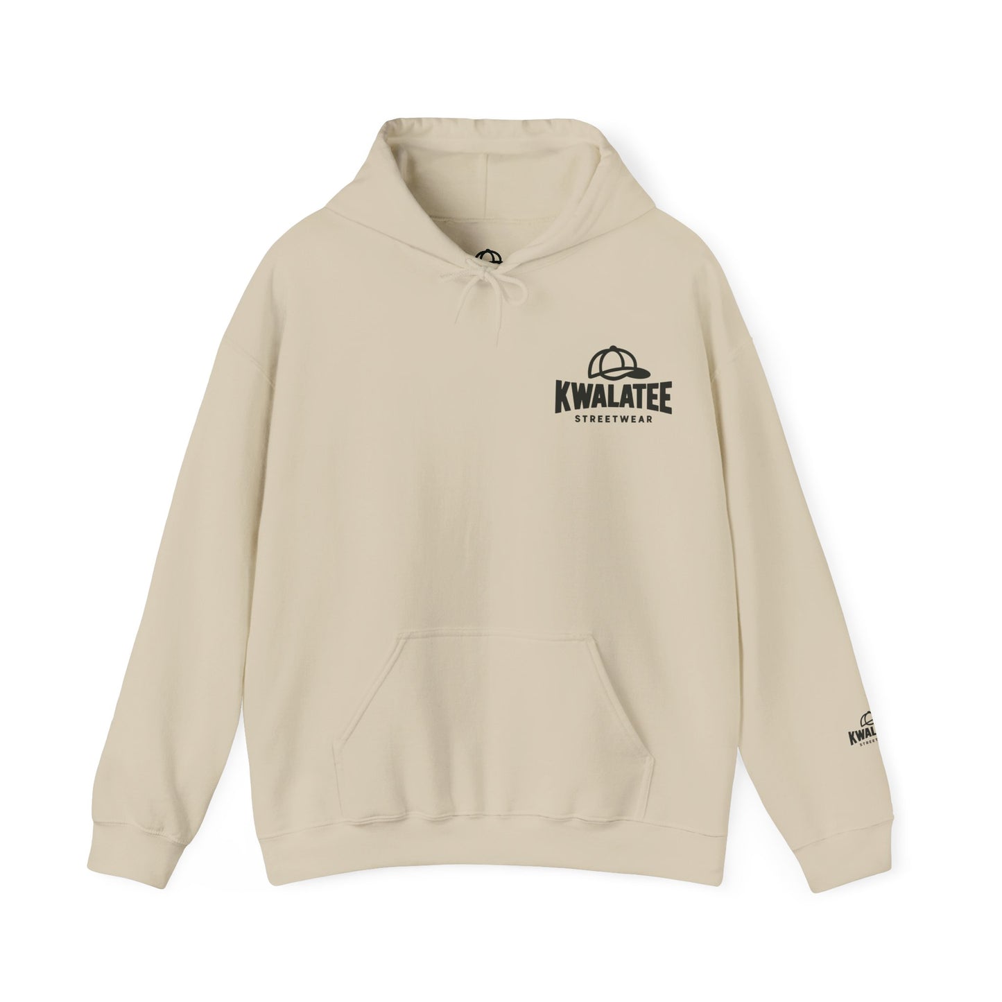 Kwalatee Streetwear Hoodie – Logo Pullover with Cap Graphic