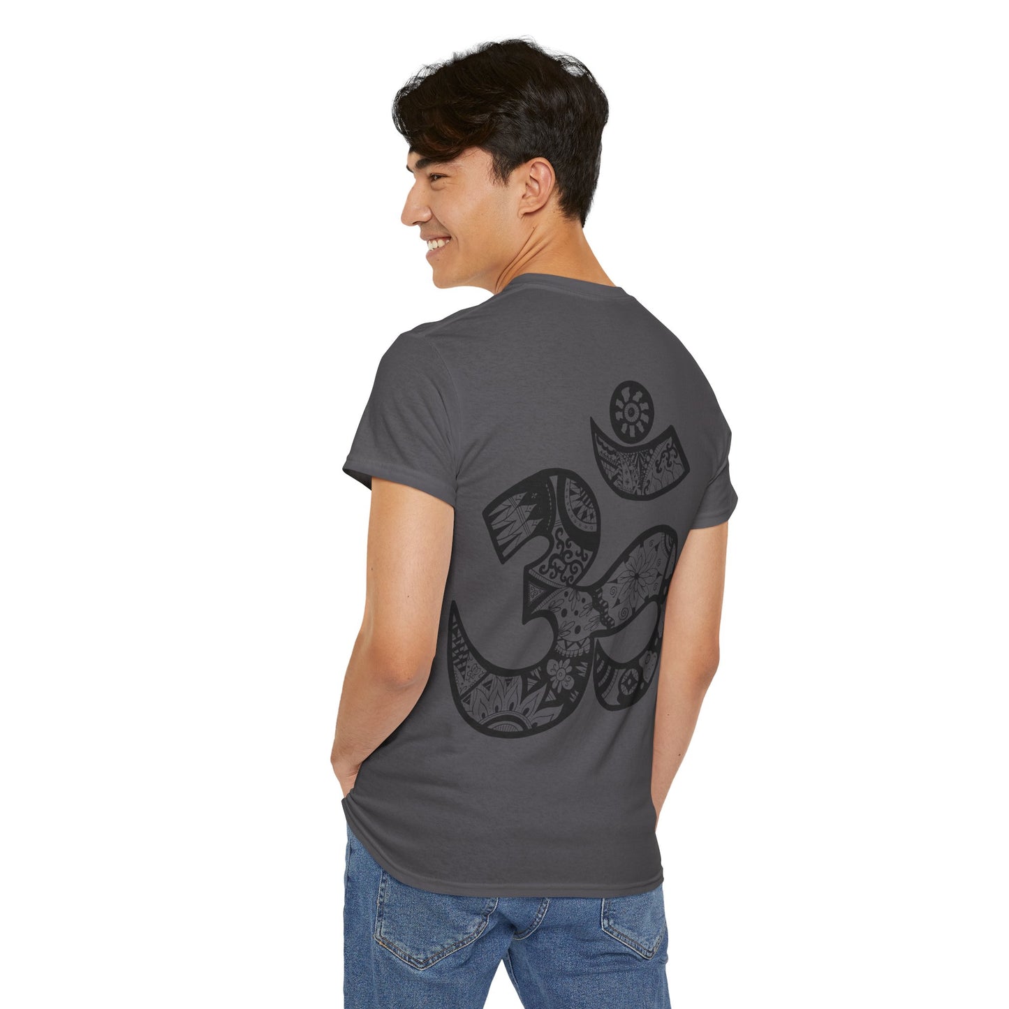 Om Symbol Tee — Hand-Drawn Mandala Om Spiritual Yoga T-Shirt