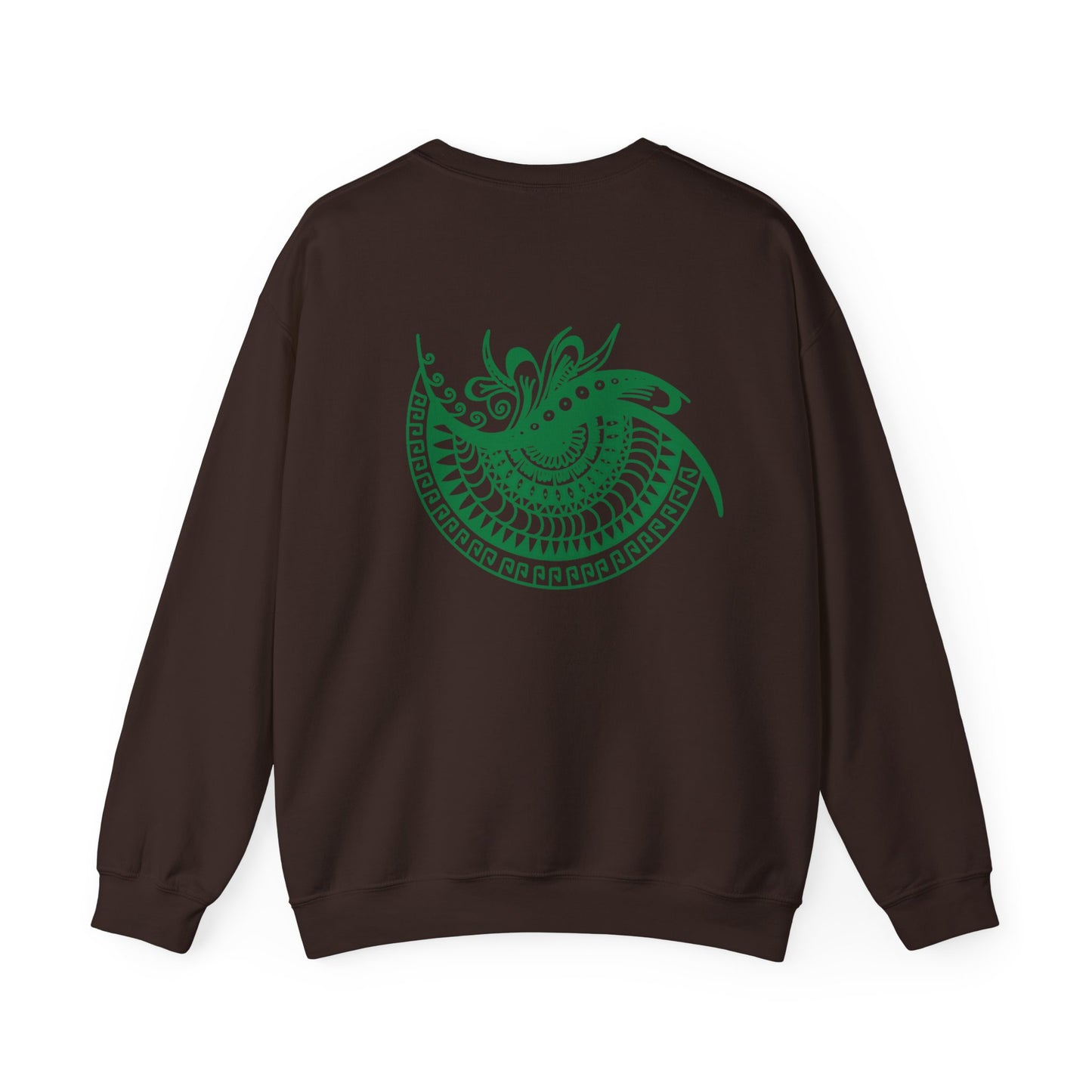 Crewneck — Green Mandala Eye Graphic with “KWALATEE” Logo